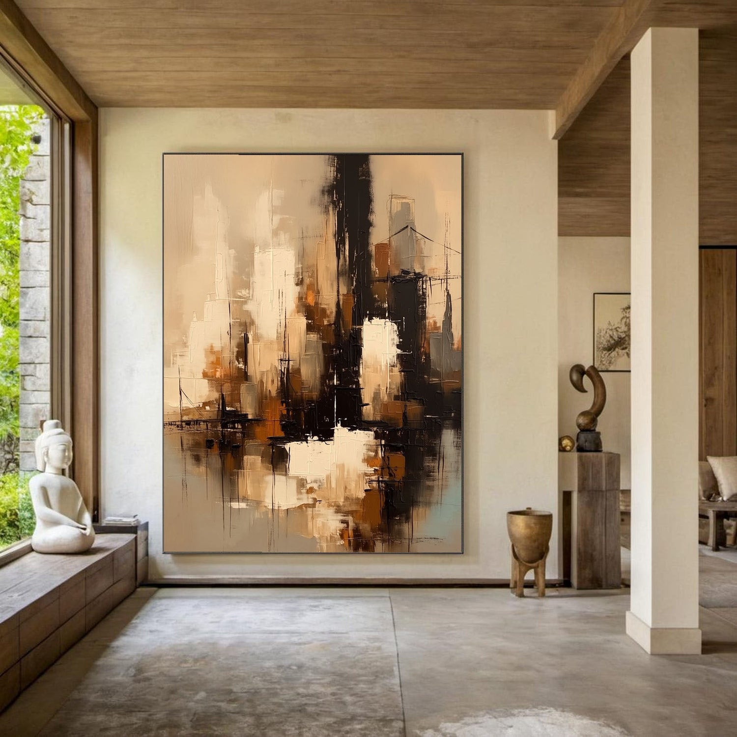 Impressionist Art | Urban Harbor Glow Soft Landscape Canvas Wall Art