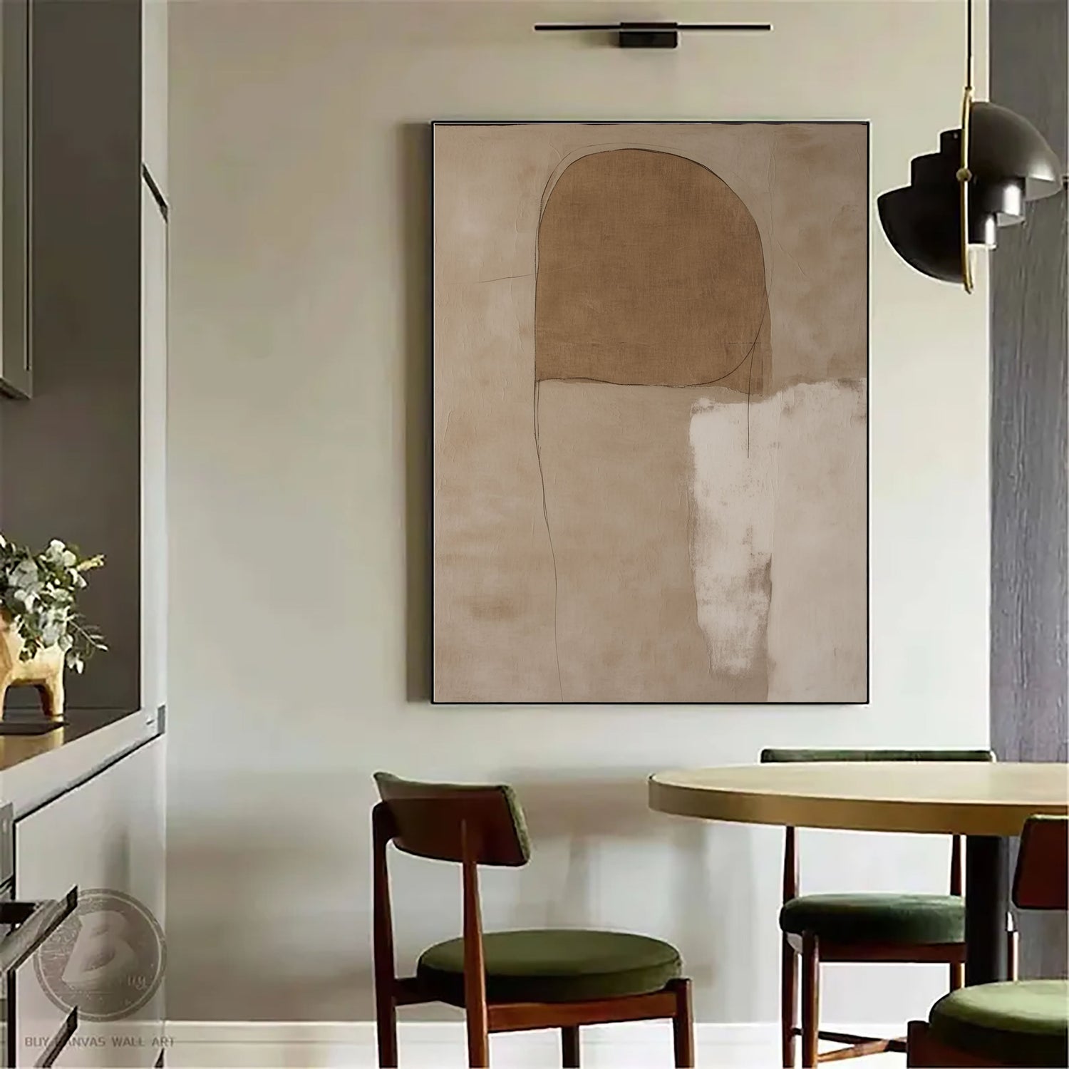 Wabi-Sabi Art | Arched Earth Form Neutral Earth Tone Wall Art