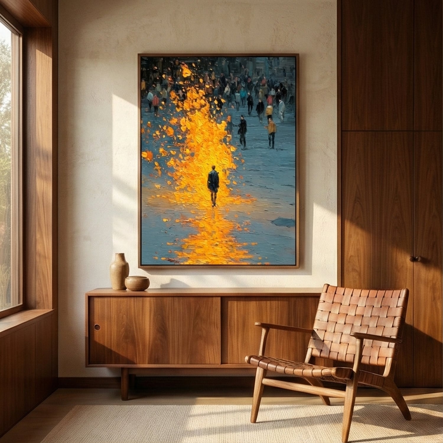 Surreal Art | Soloist in a Golden Tide Whimsical Wall Art