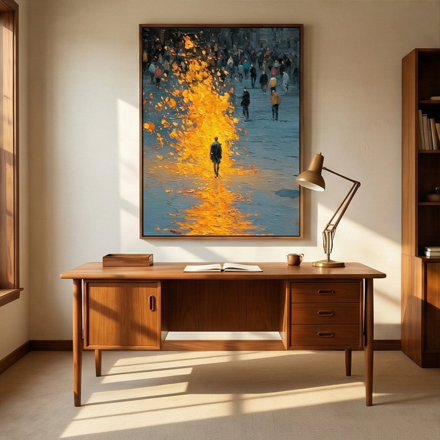 Surreal Art | Soloist in a Golden Tide Whimsical Wall Art