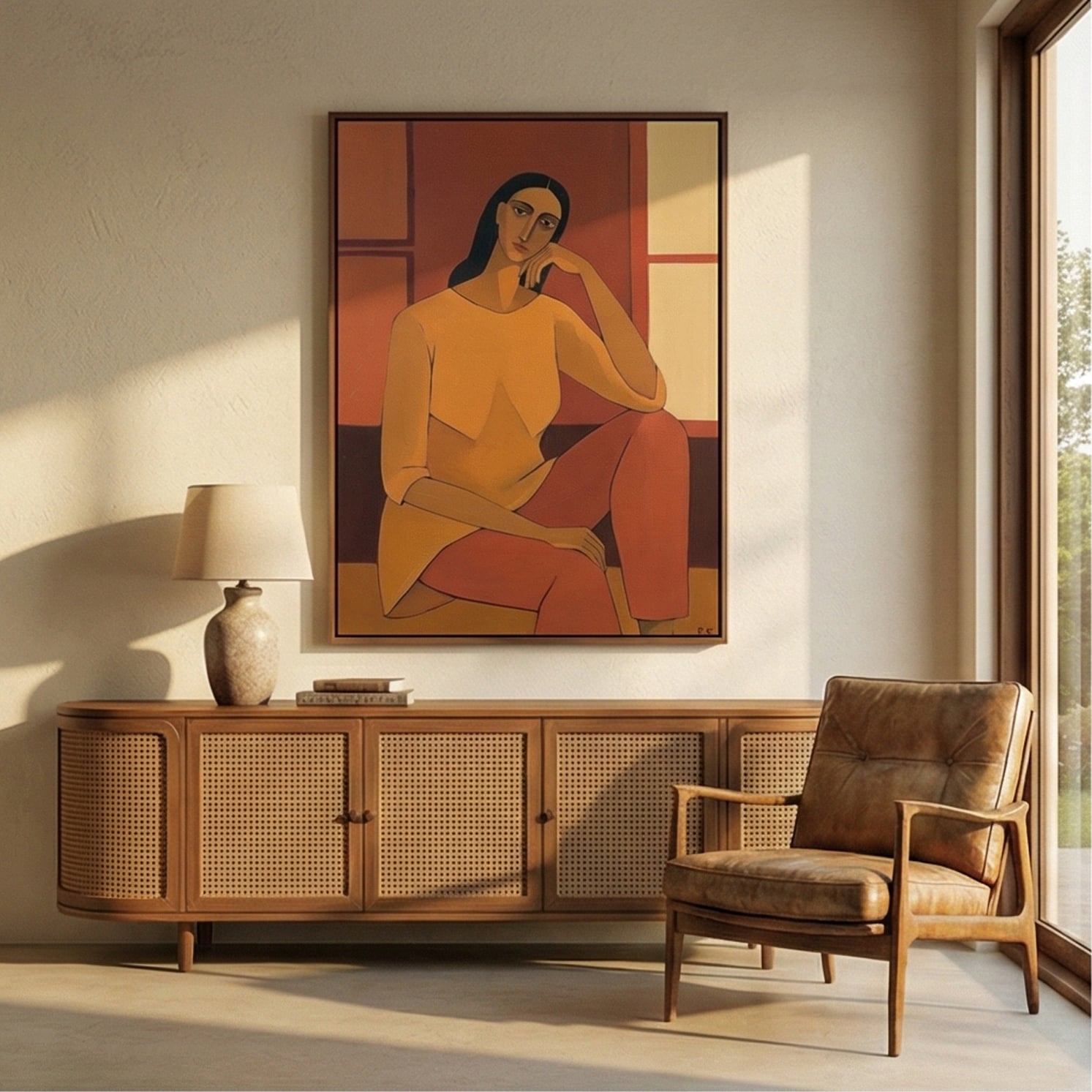 Surreal Art | Vermilion Repose Surreal Portrait Wall Decor