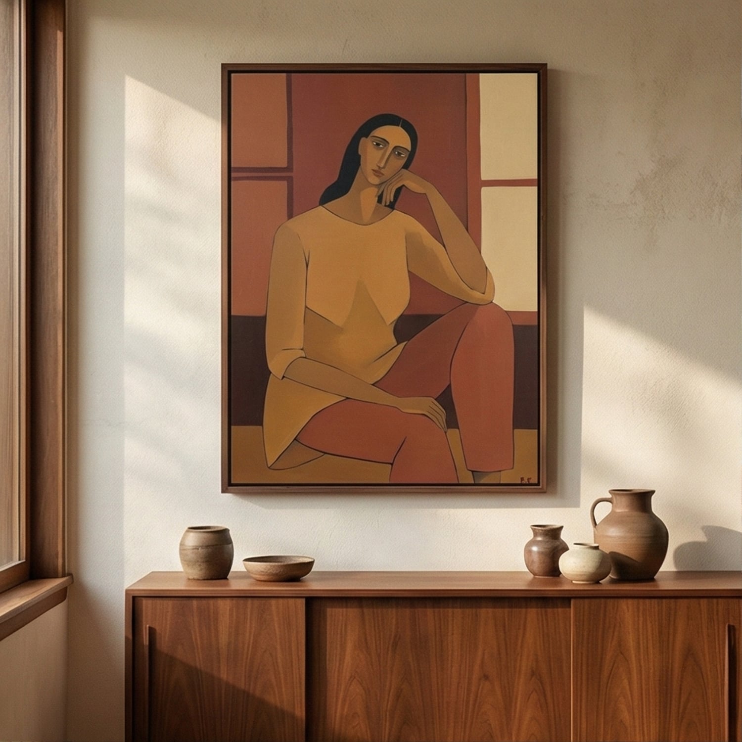 Surreal Art | Vermilion Repose Surreal Portrait Wall Decor
