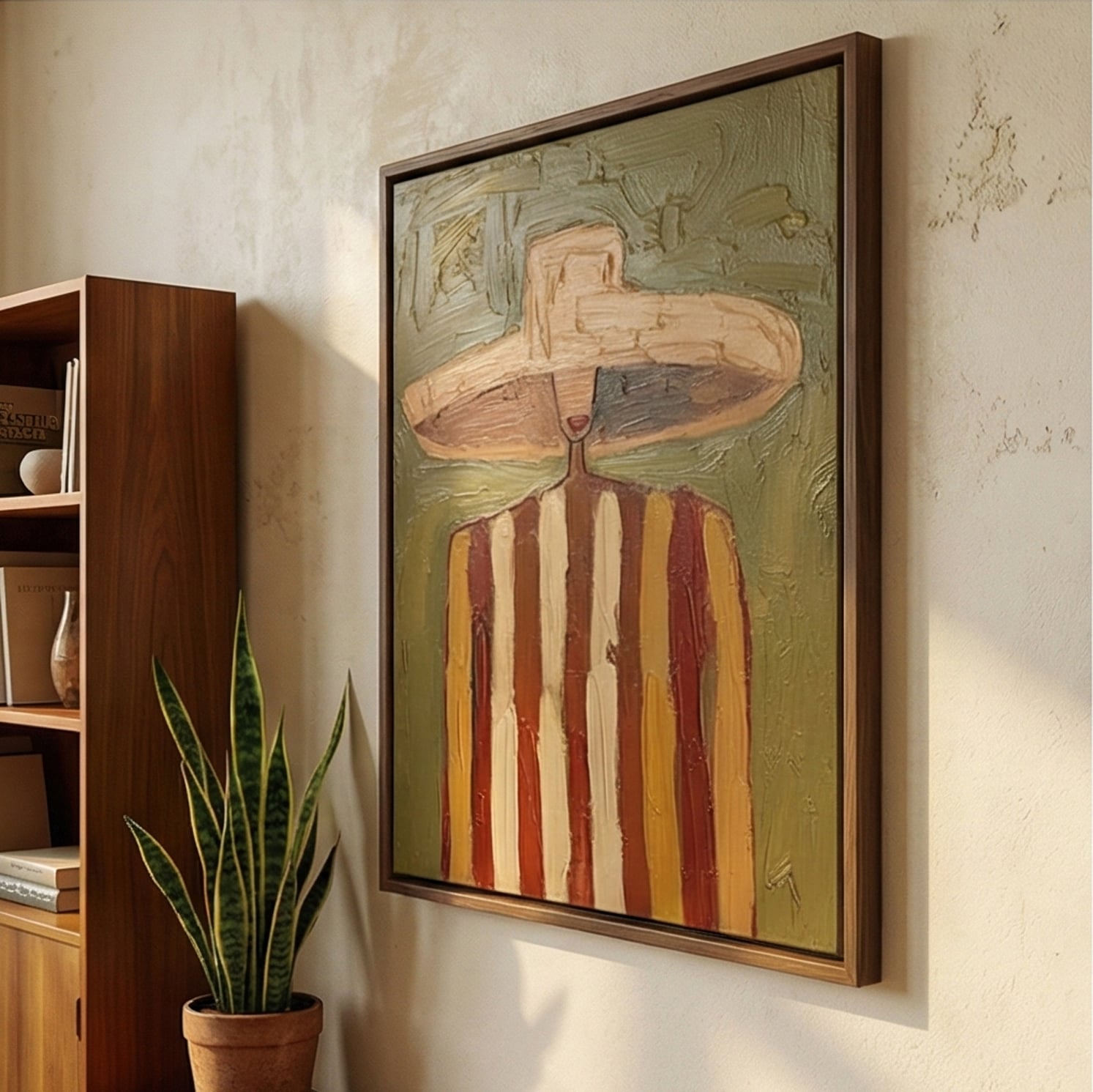 Vintage Americana Art | Voyager in Veridian Haze Southwest Home Decor Canvas