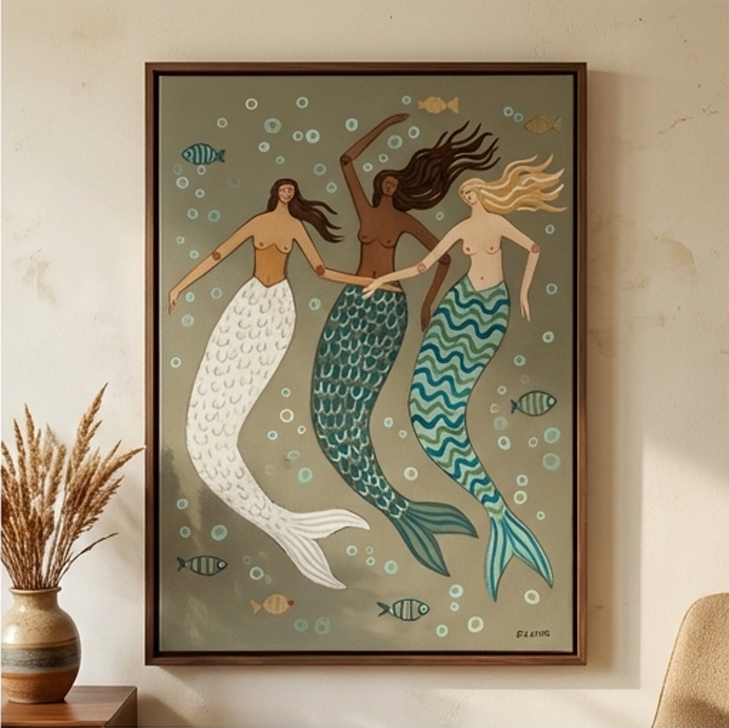 Surreal Art | Sisters of the Current Whimsical Surreal Wall Art