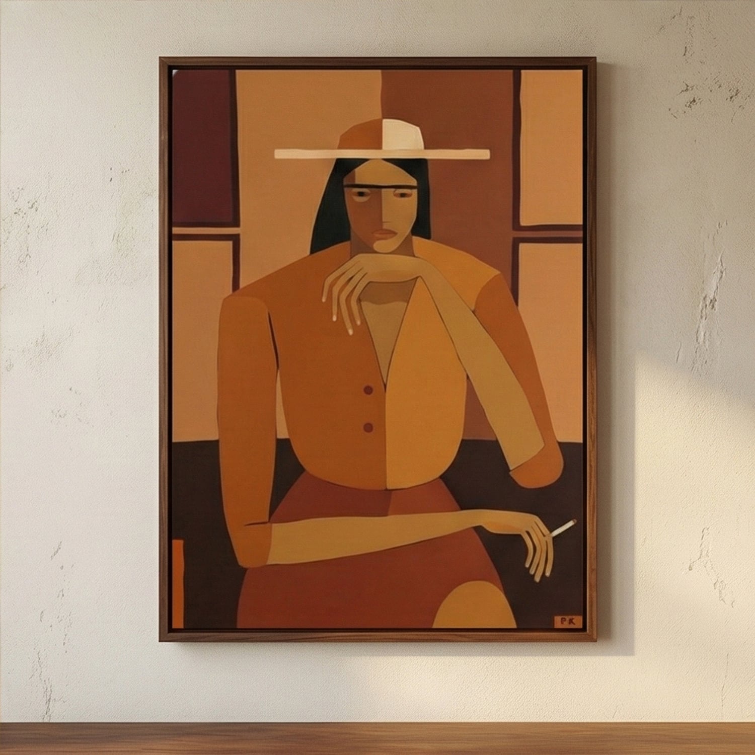 Vintage Americana Art | Solitude at Noon Rustic Living Room Wall Art