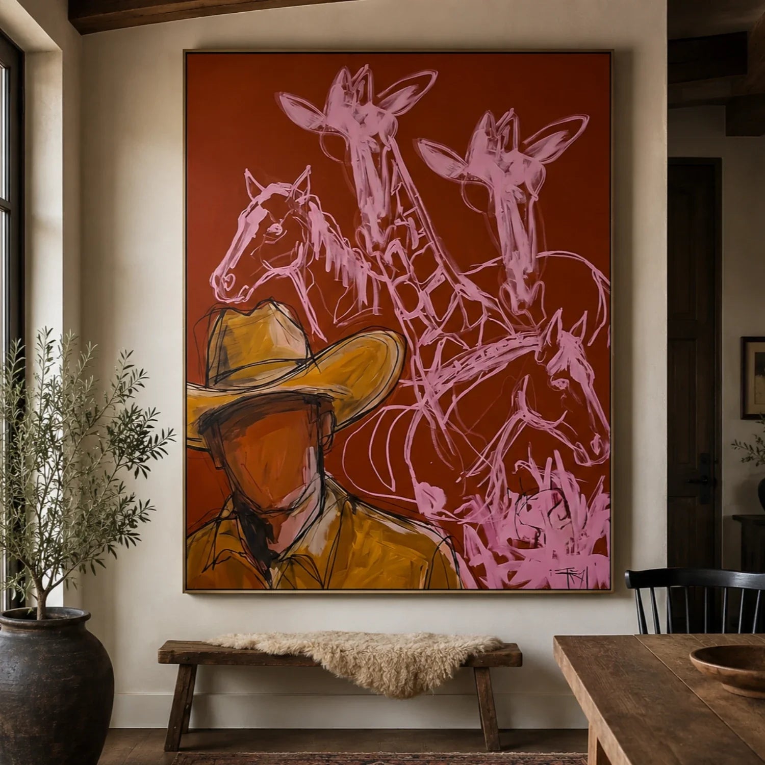 POP Art | Savanna Cowboy's Dream Western Canvas Wall Decor