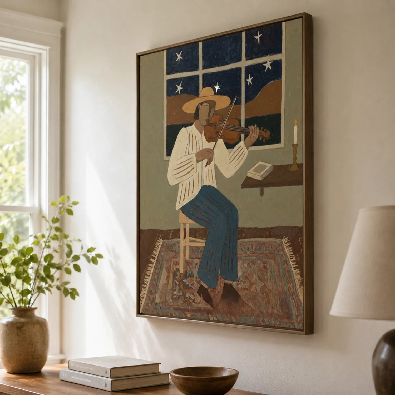 Vintage Americana Art | Starlit Sonata Western Gallery Wall Decor