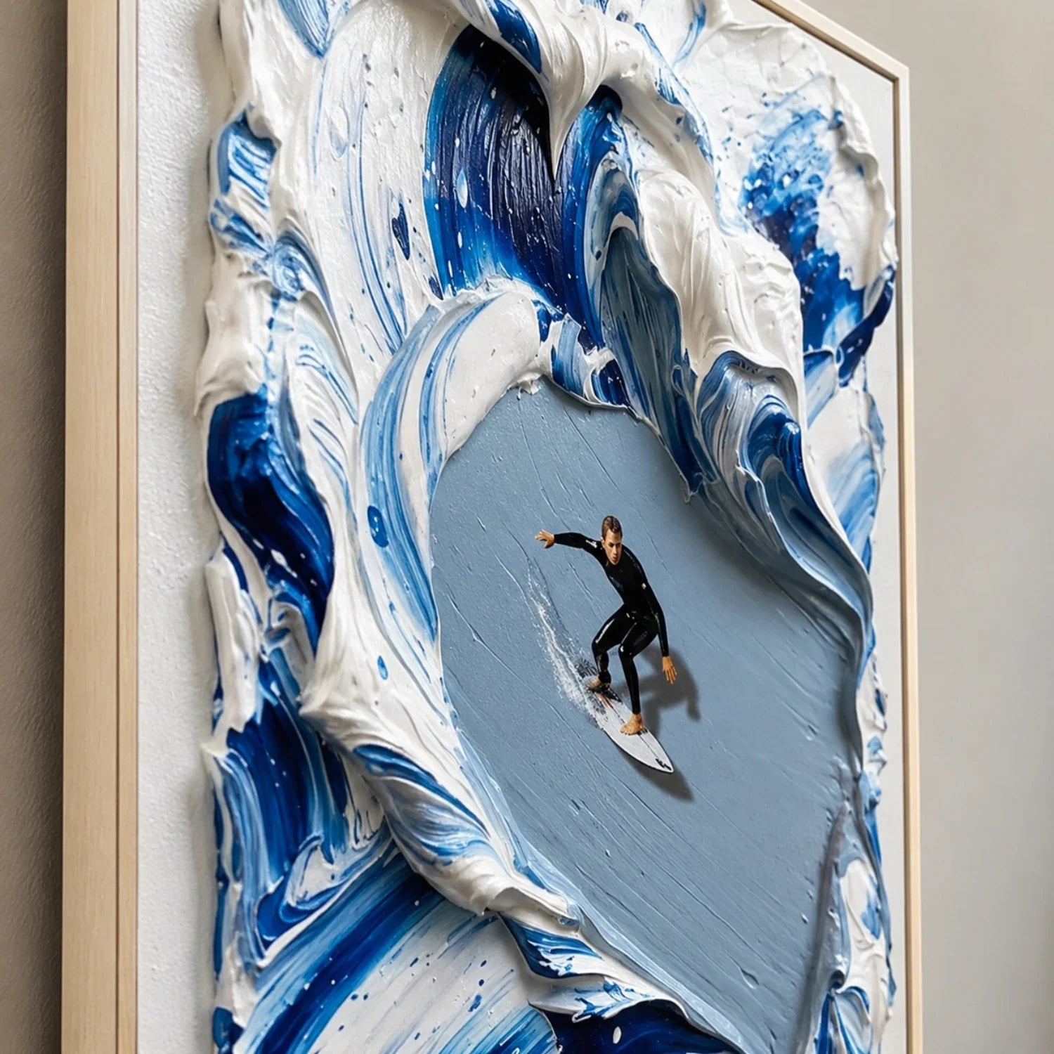 3D textured Art | Within the Break Modern Textured Wall Art