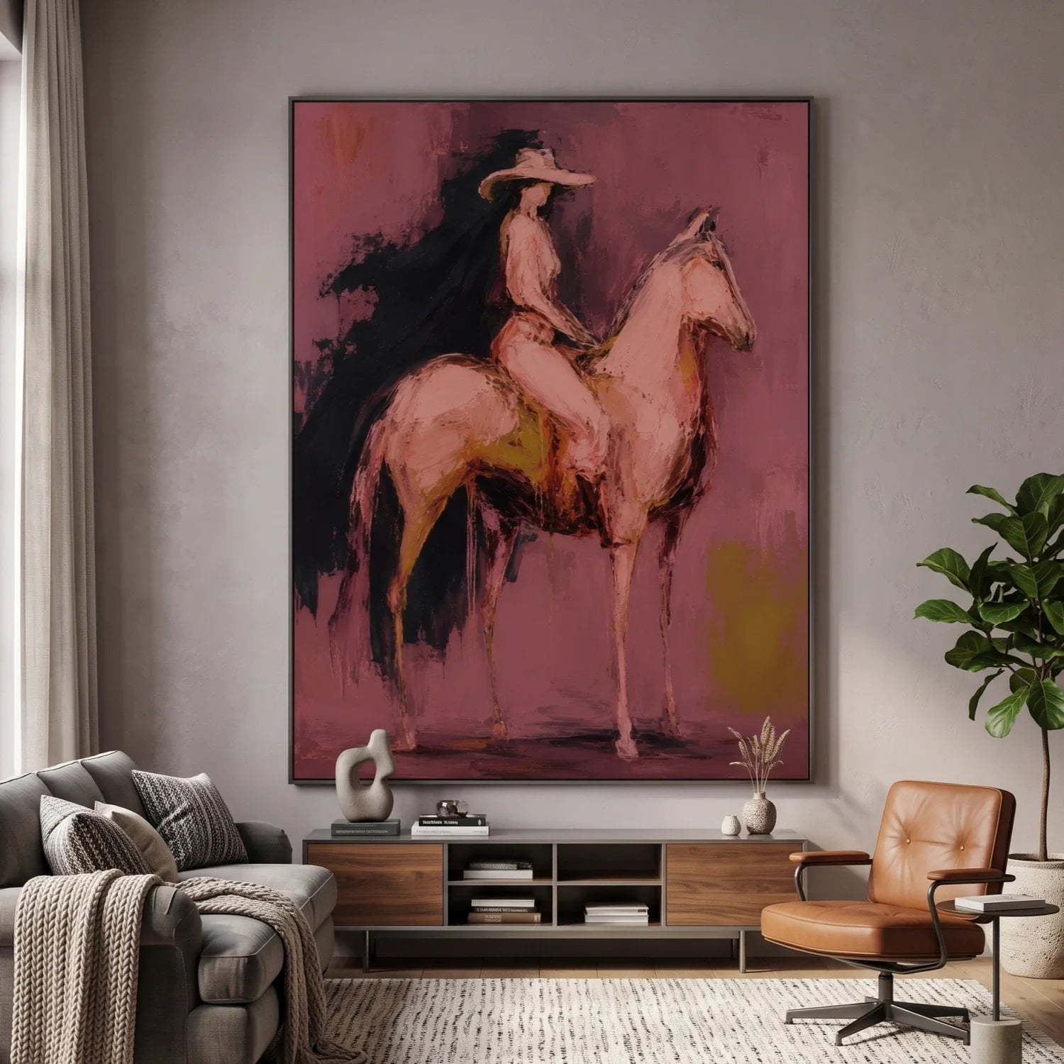 POP Art | Veil of Crimson Equinox Playful Gallery Wall Decor