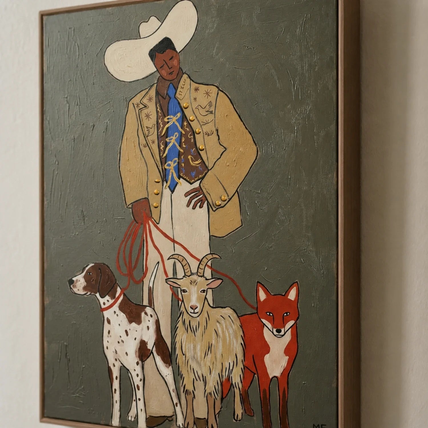 Vintage Americana Art | The Herder Cowboy Western Wall Art