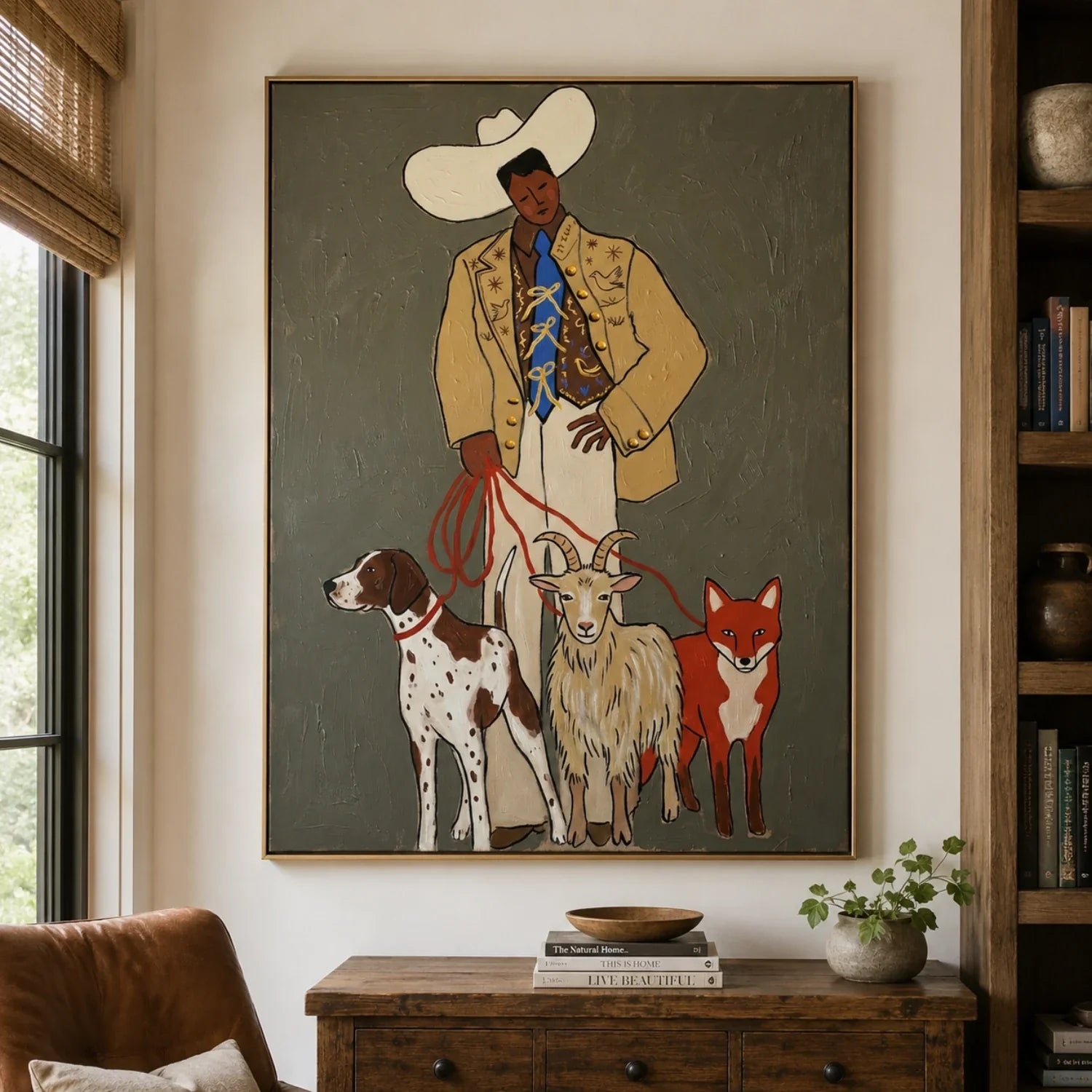 Vintage Americana Art | The Herder Cowboy Western Wall Art
