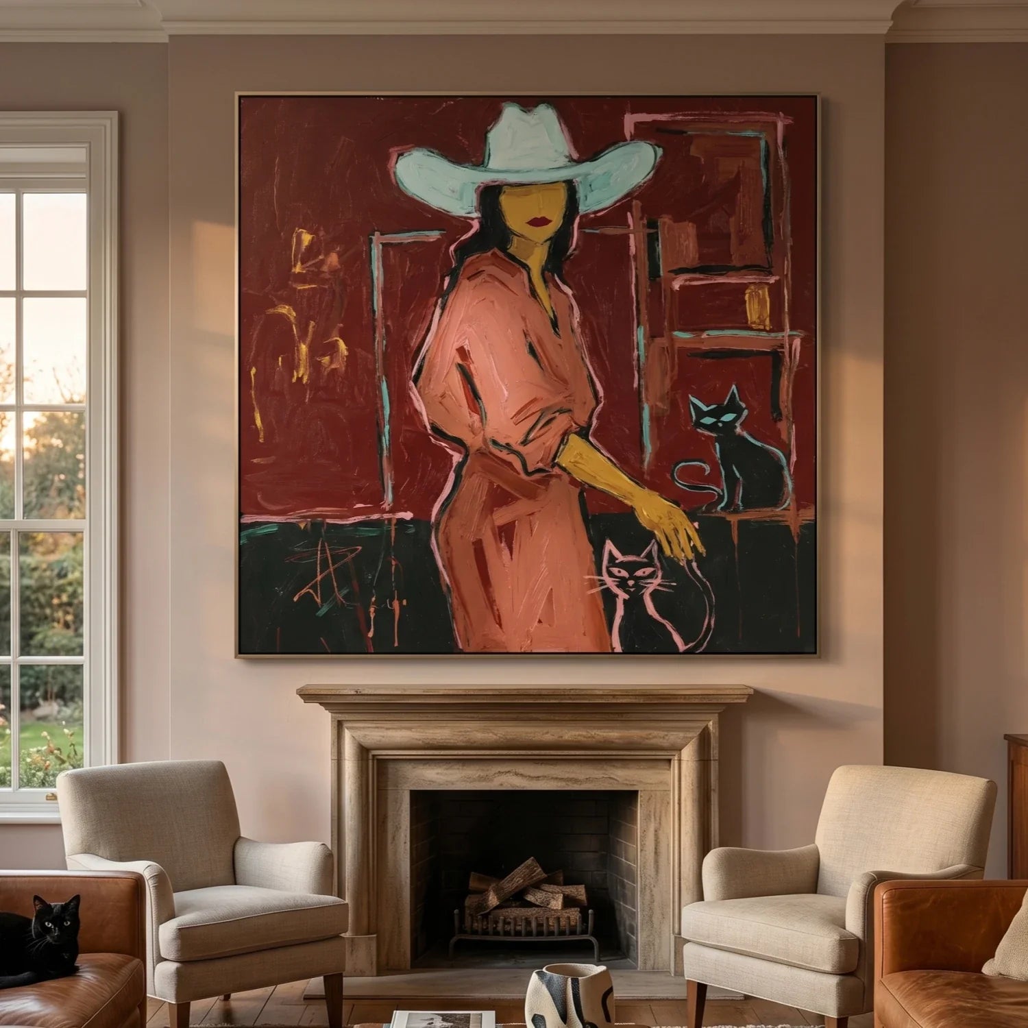 POP Art | Cowgirl & Cats Western Cowgirl Wall Art