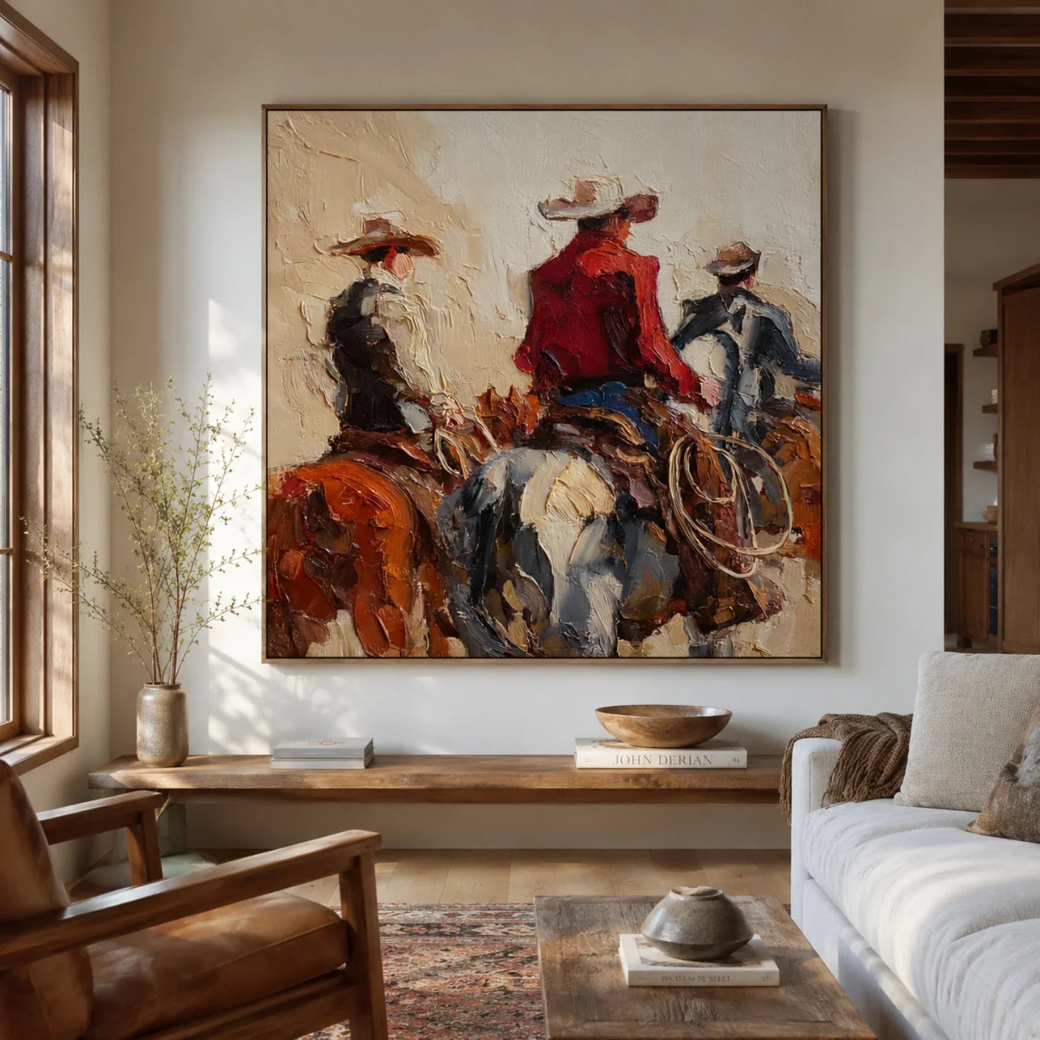 Vintage Americana Art | Echoes Along the Dust Trail Western Gallery Wall Decor