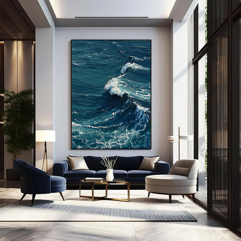 Impressionist Art | Ocean Crest Foam Soft Landscape Canvas Wall Art