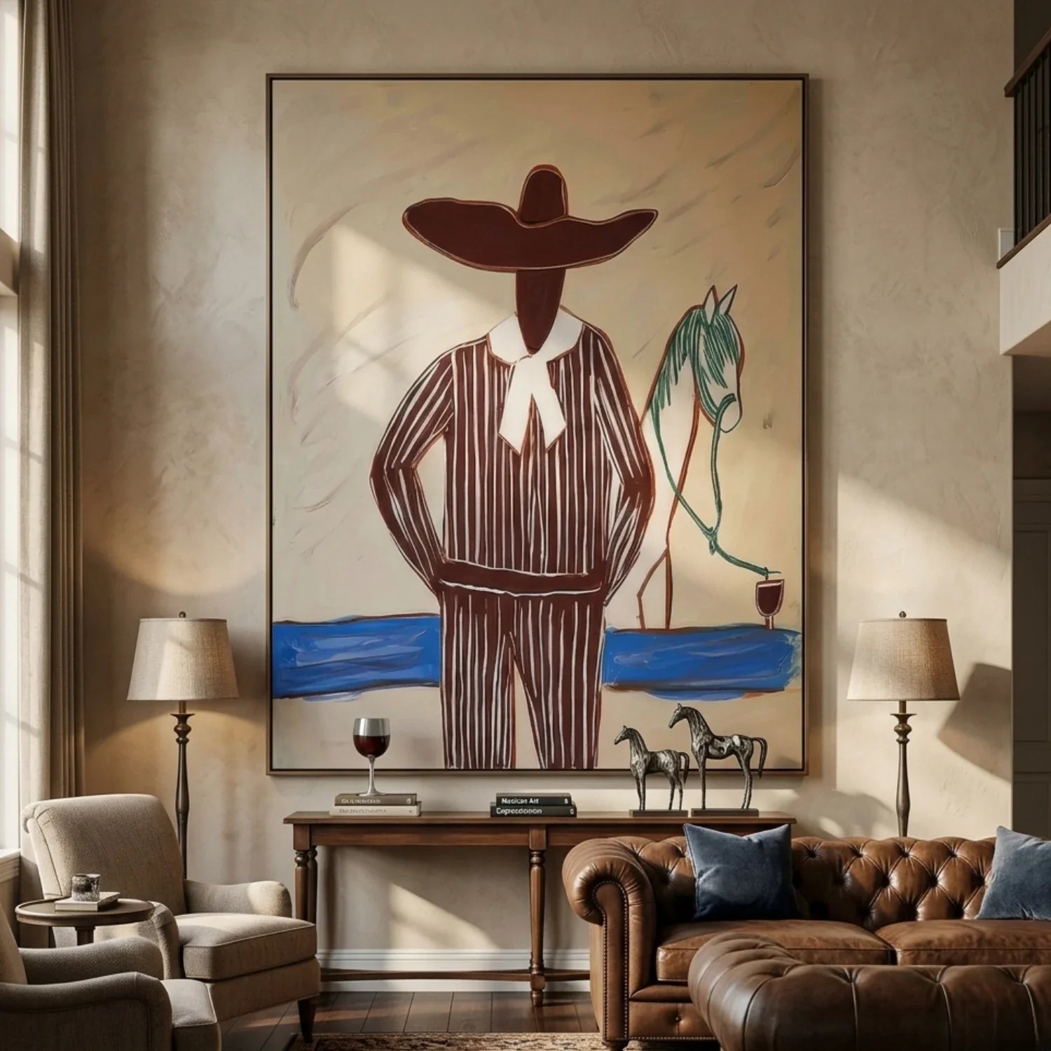 Vintage Americana Art | Quiet Frontier Western Canvas Wall Decor
