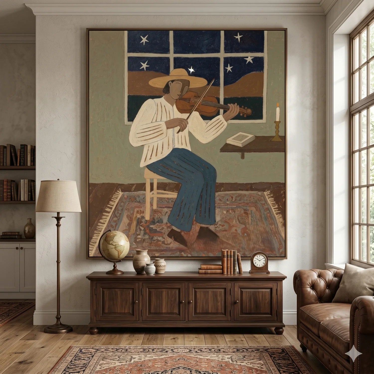 Vintage Americana Art | Starlit Sonata Western Gallery Wall Decor