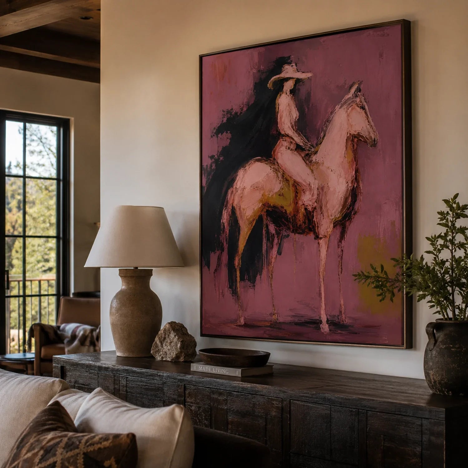 POP Art | Veil of Crimson Equinox Playful Gallery Wall Decor