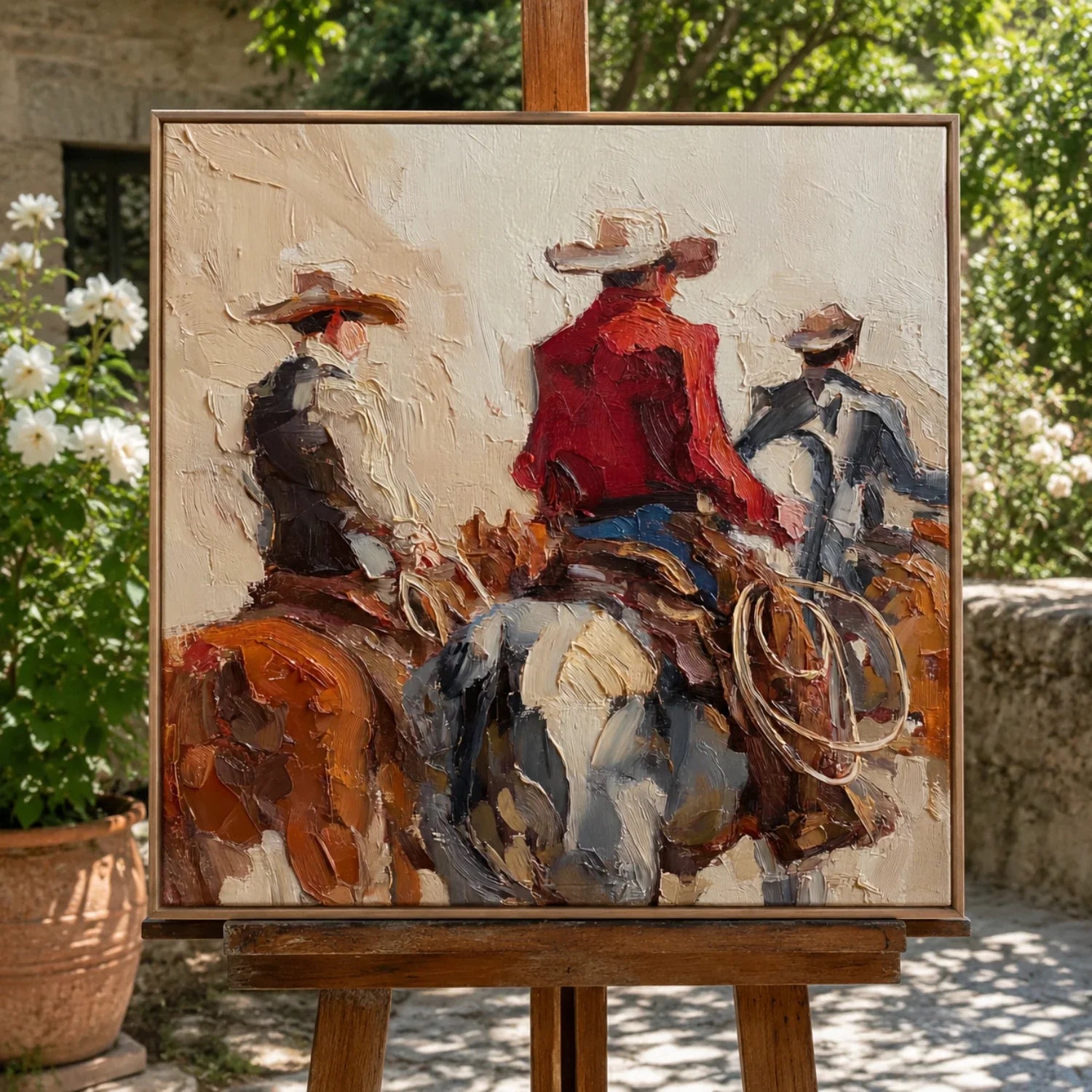 Vintage Americana Art | Echoes Along the Dust Trail Western Gallery Wall Decor