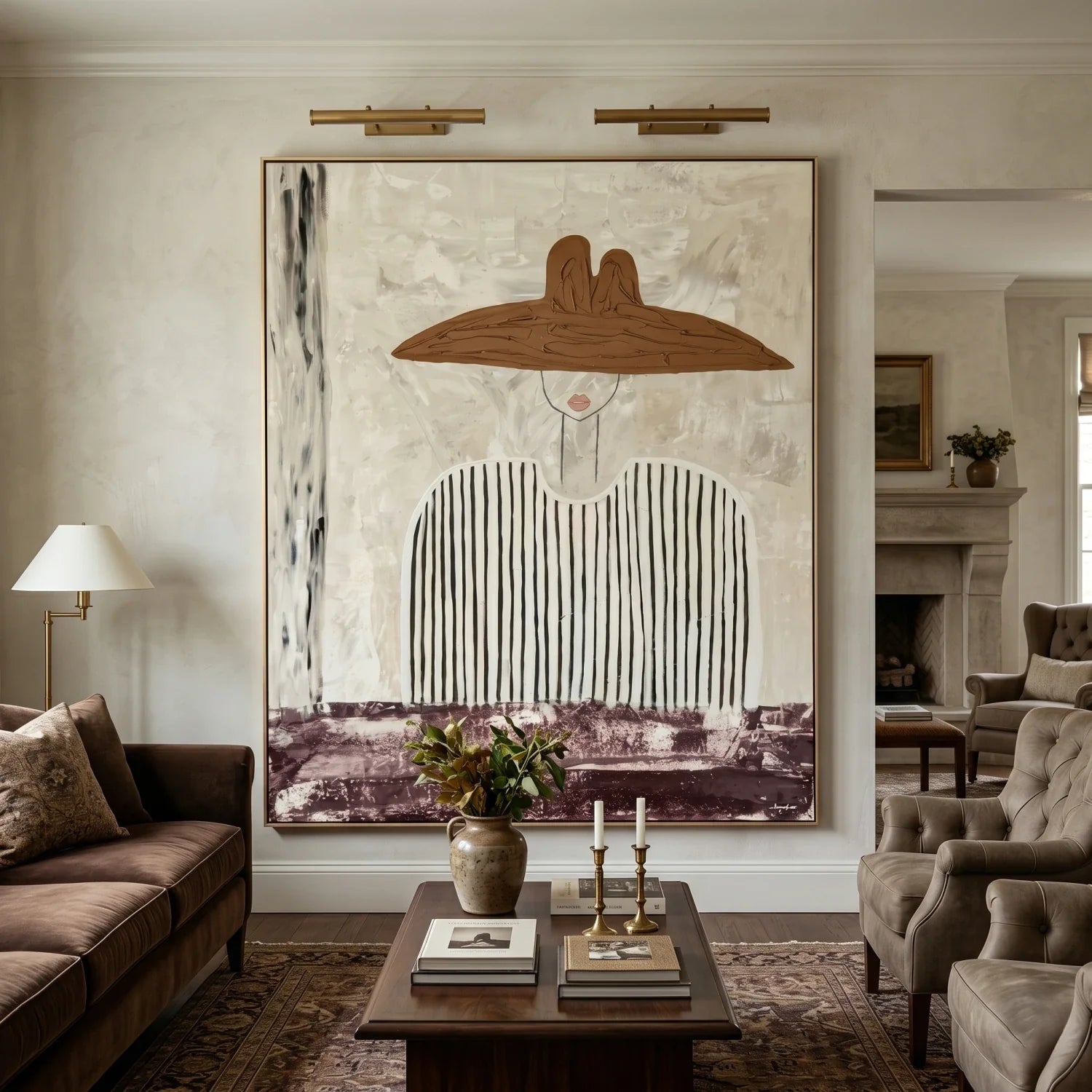 Vintage Americana Art | Veiled Poise Western Gallery Wall Decor
