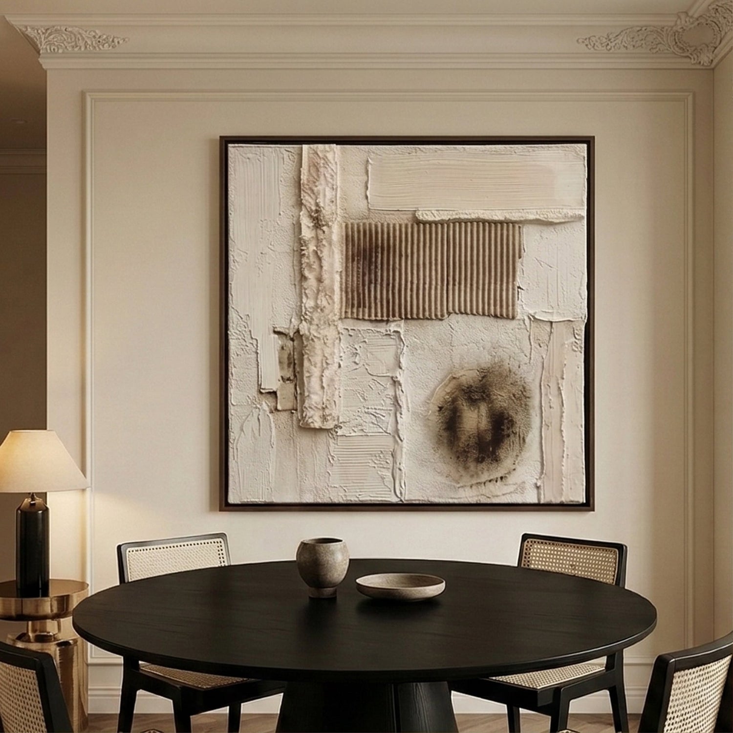 3D textured Art | Silent Relief Textured Canvas Wall Art