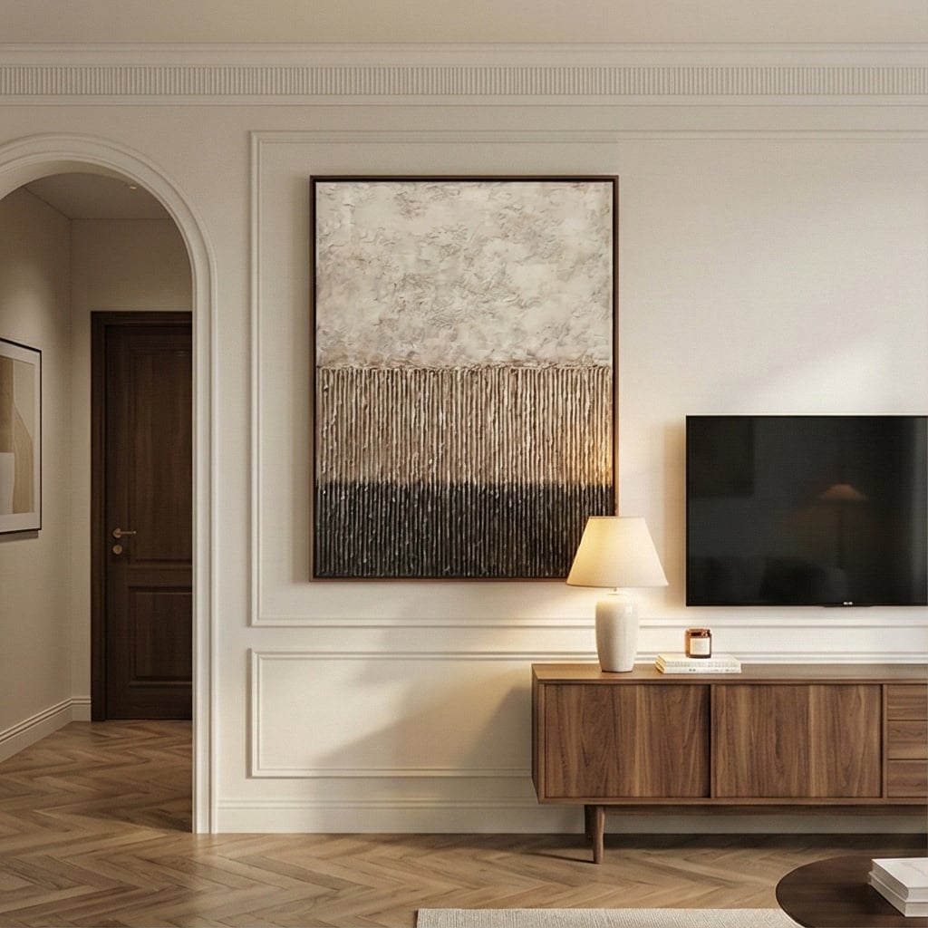 Wabi-Sabi Art | Horizon in Clay Neutral Earth Tone Wall Art