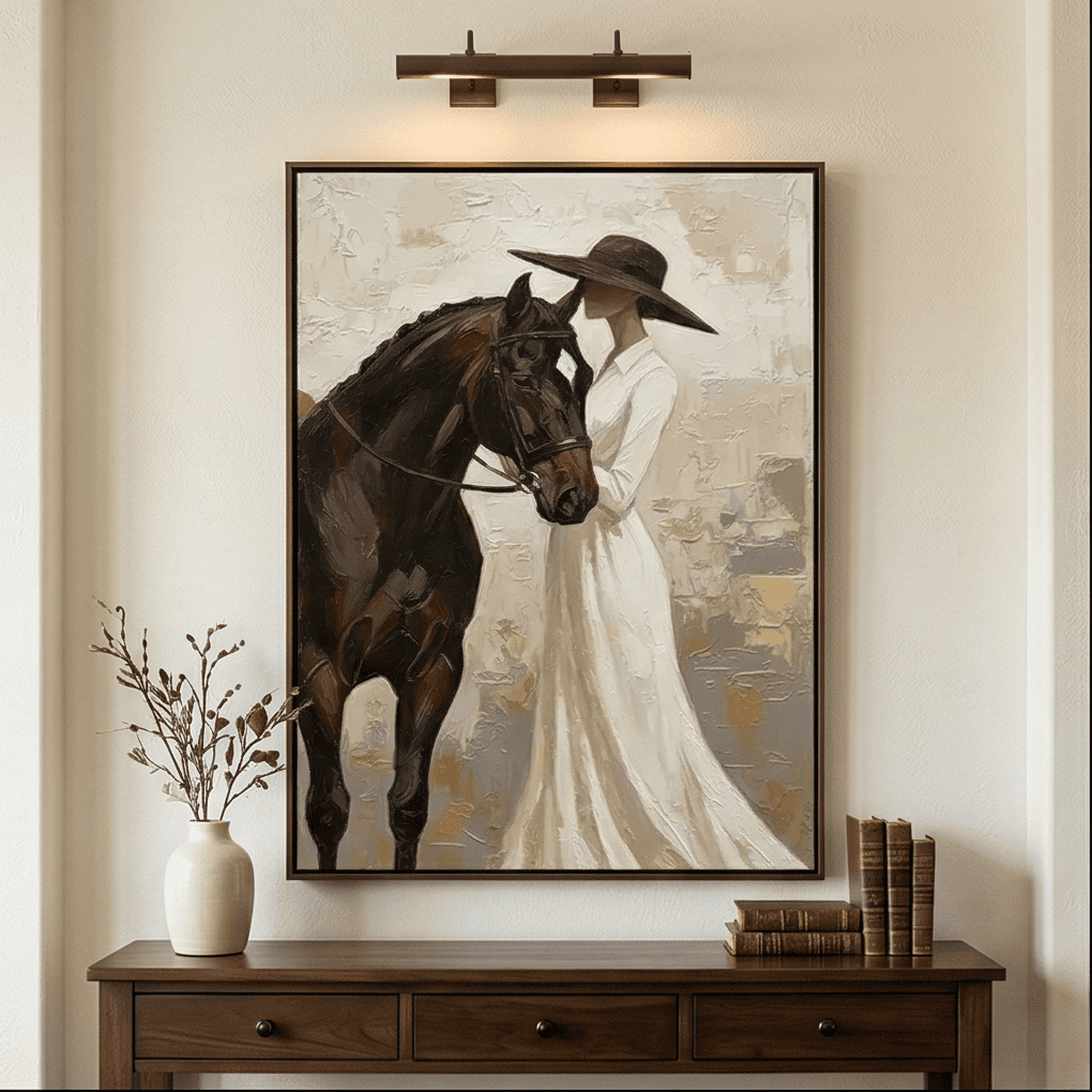 Vintage Americana Art | Veiled Grace Western Gallery Wall Decor