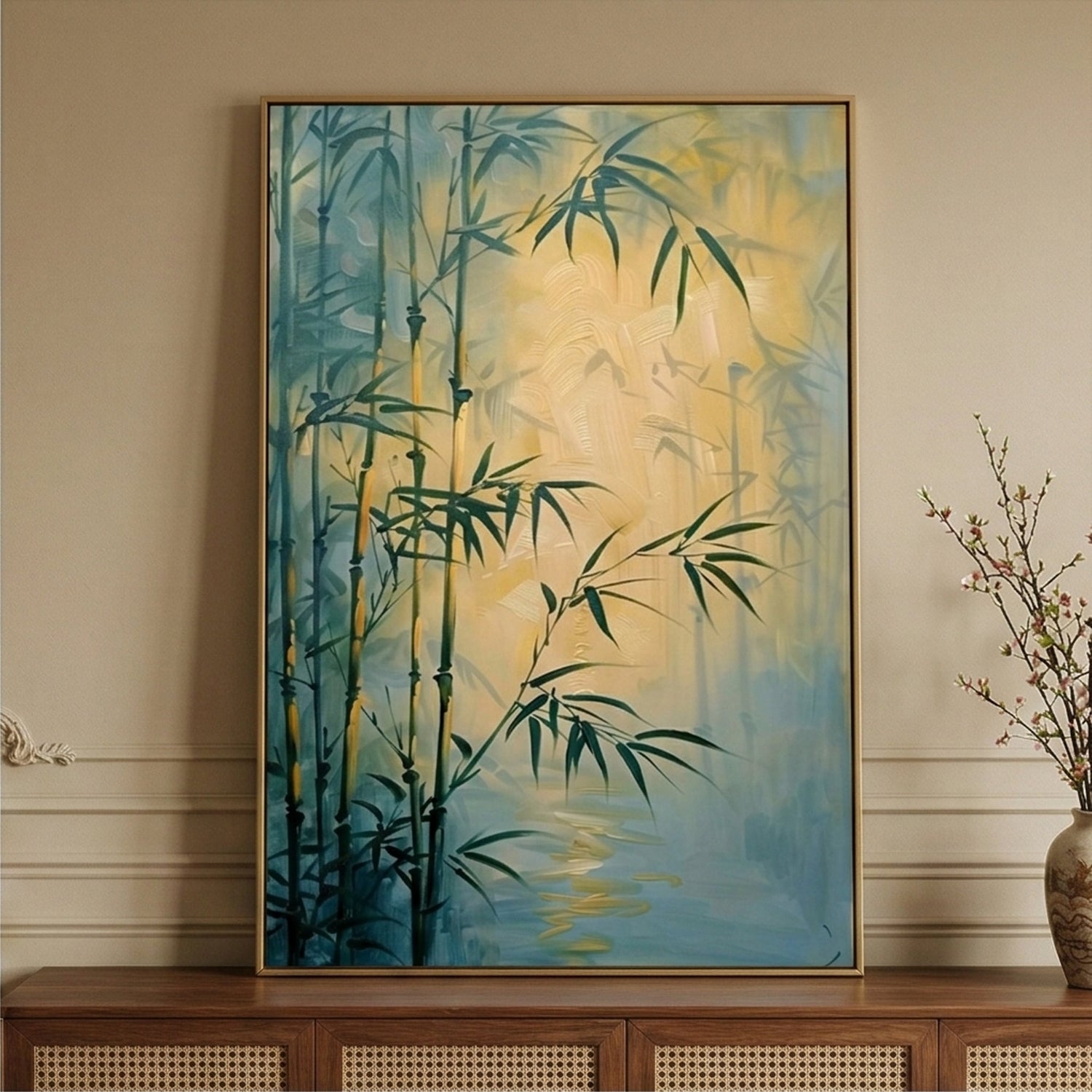 Impressionist Art | Bamboo Dawn Canvas Landscape Wall Art