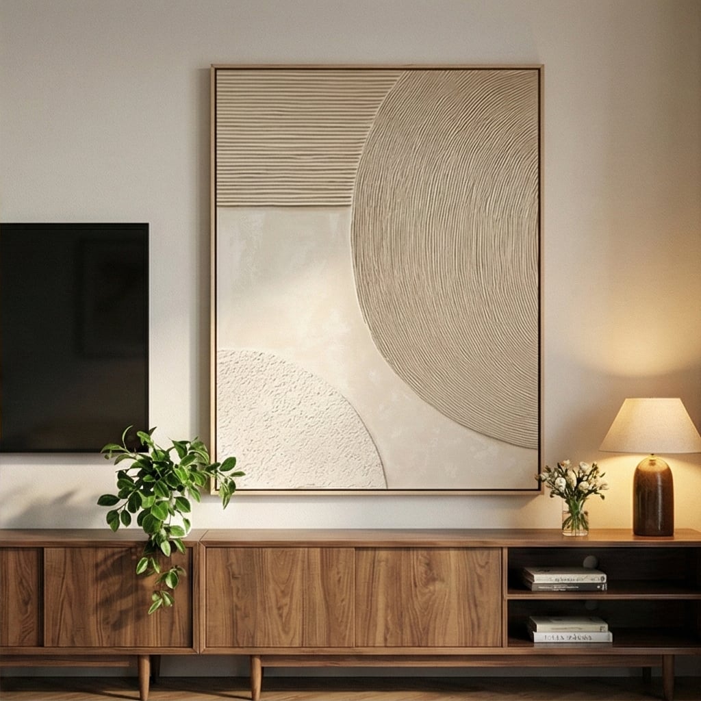 3D textured Art | Lunar Relief Modern Textured Wall Art