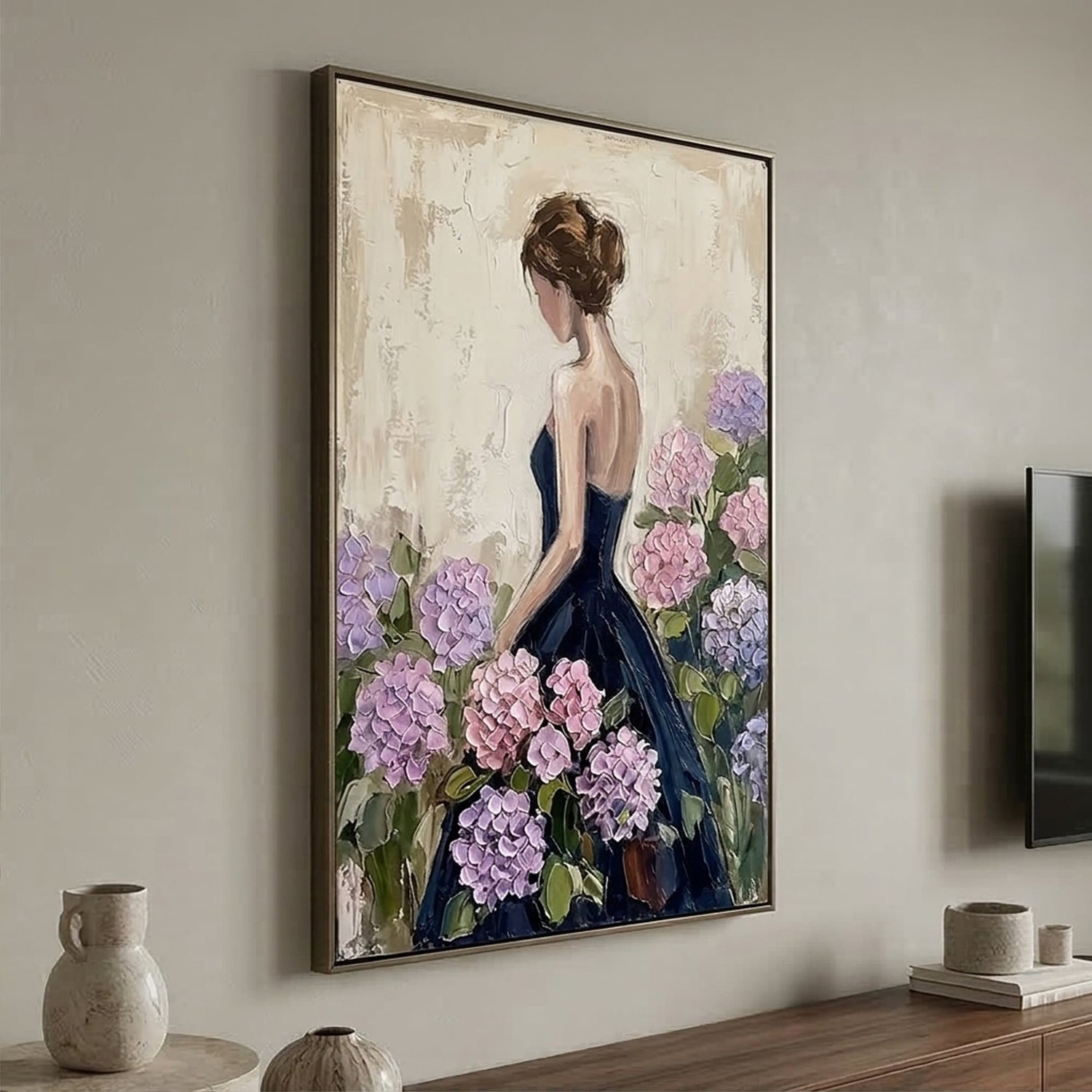 Impressionist Art | Hydrangea Muse Floral Canvas Wall Decor