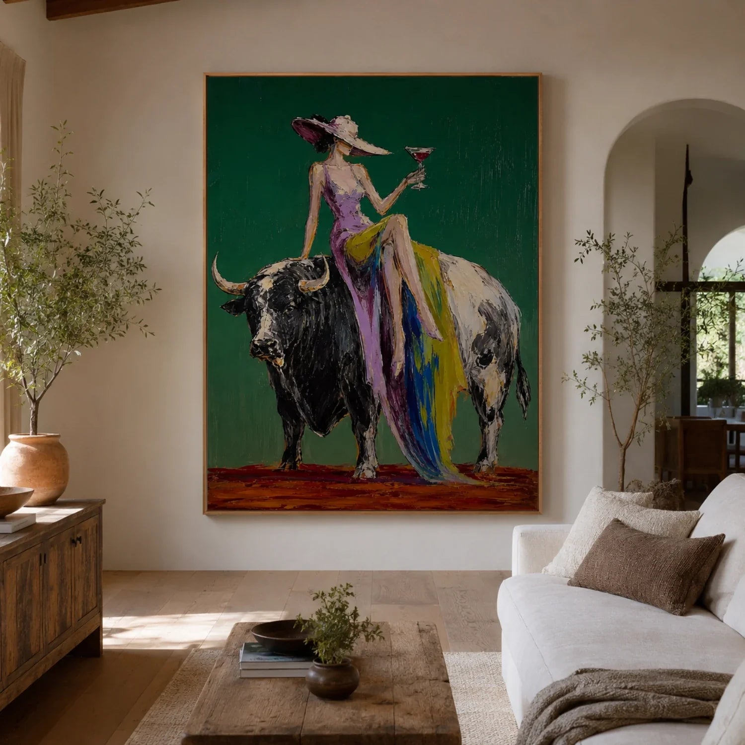 POP Art | Velvet Dominion Beneath the Verdant Silence Western Statement Wall Art