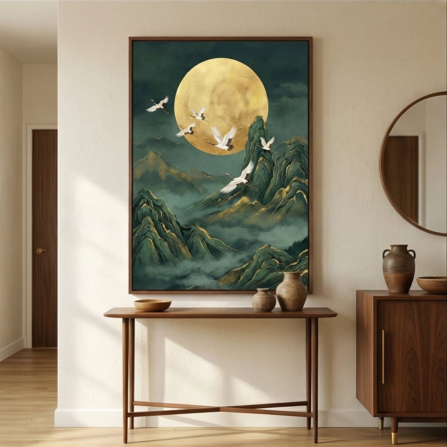 Impressionist Art | Moonlit Flight Floral Canvas Wall Art
