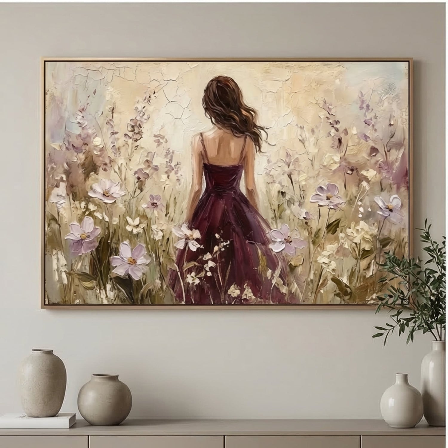 Impressionist Art | Velvet Meadow Light Filled Bedroom Wall Art