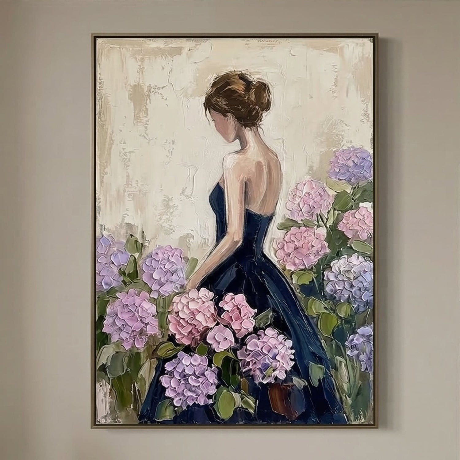 Impressionist Art | Hydrangea Muse Floral Canvas Wall Decor