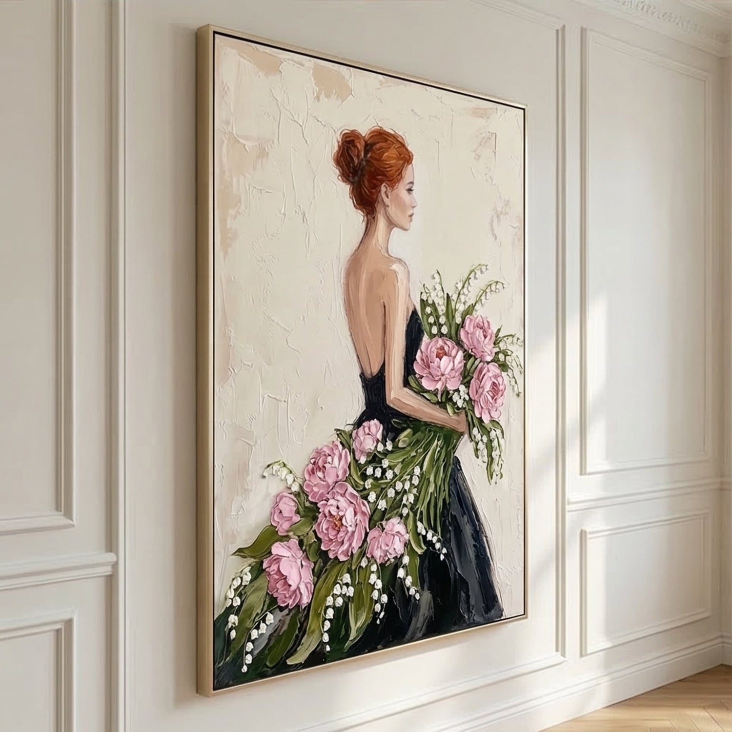 Impressionist Art | Whispering Cranes Floral Canvas Wall Art