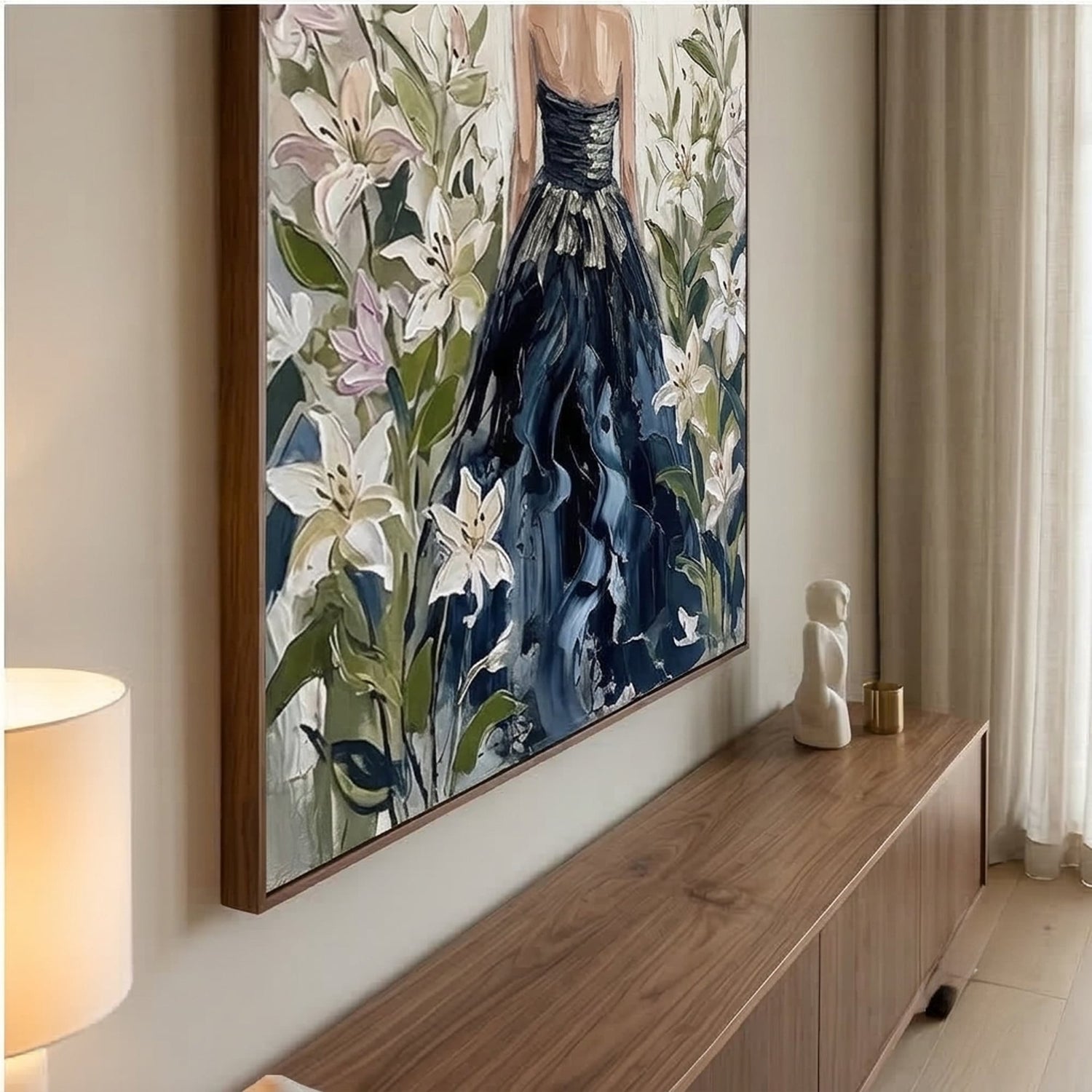 Impressionist Art | Midnight Bloom Floral Canvas Wall Decor