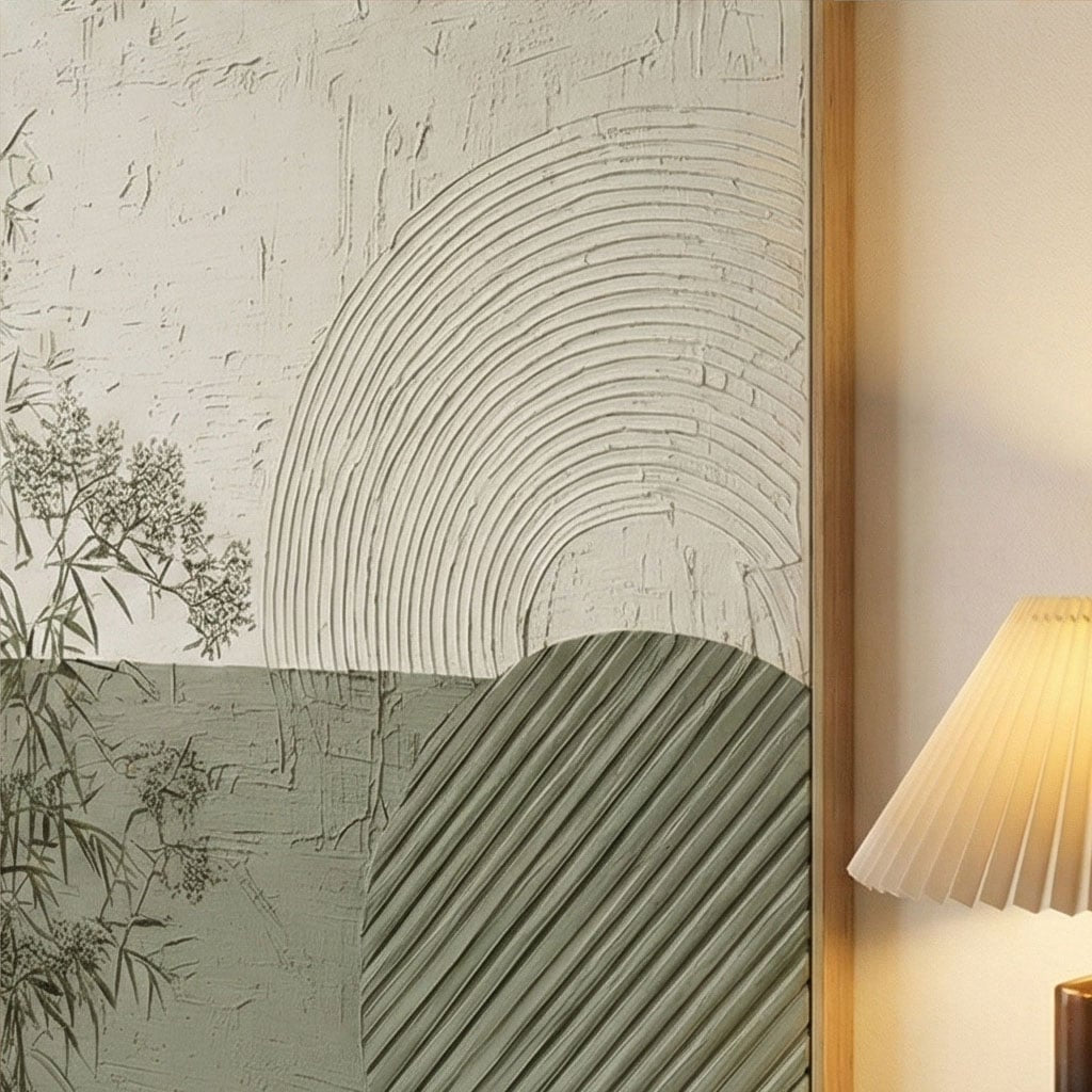 3D textured Art | Sage Stillness Modern Textured Wall Art