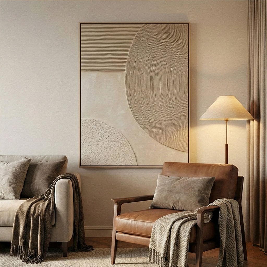 3D textured Art | Lunar Relief Modern Textured Wall Art