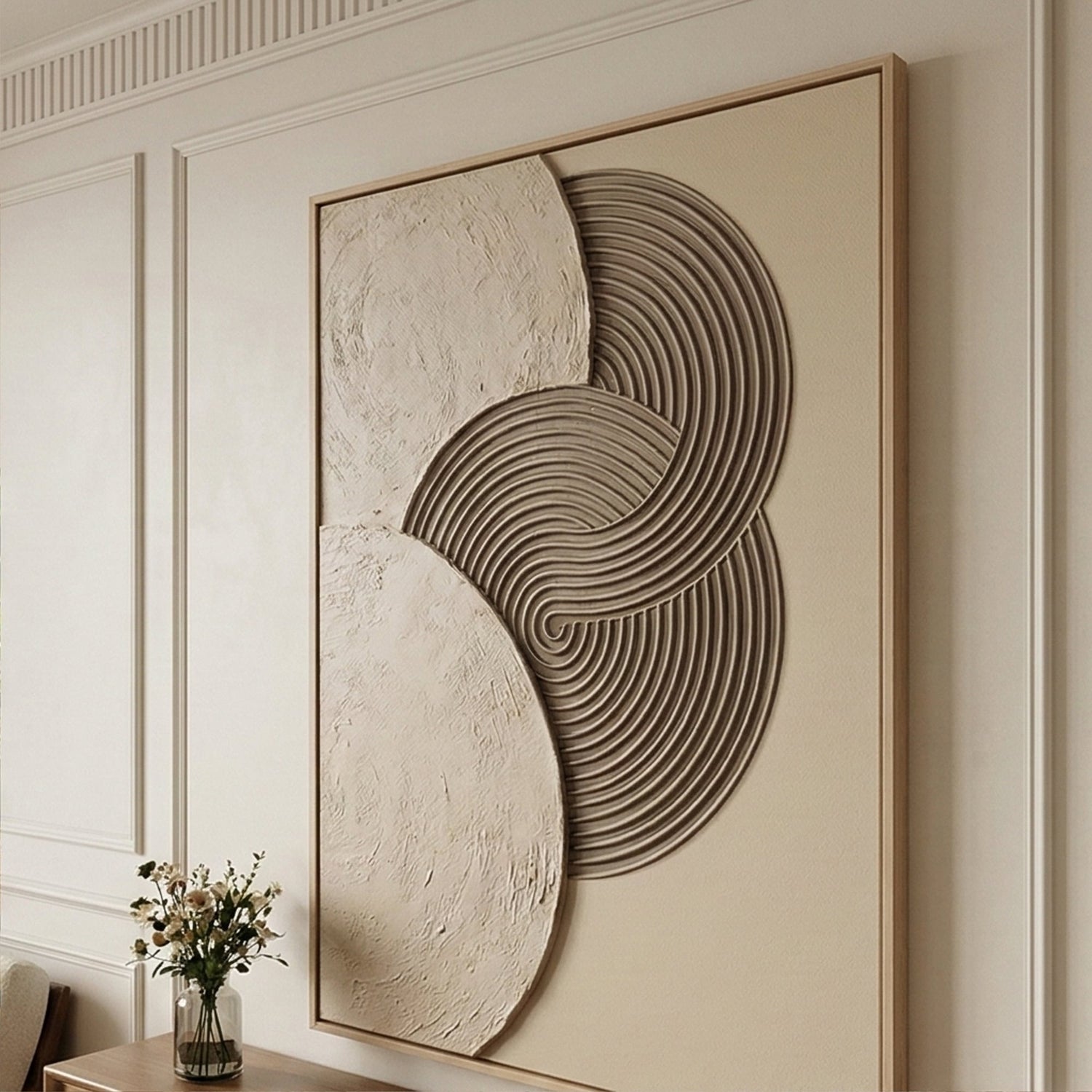 3D-Textured Art | Echoed Forms Modern Textured Wall Art