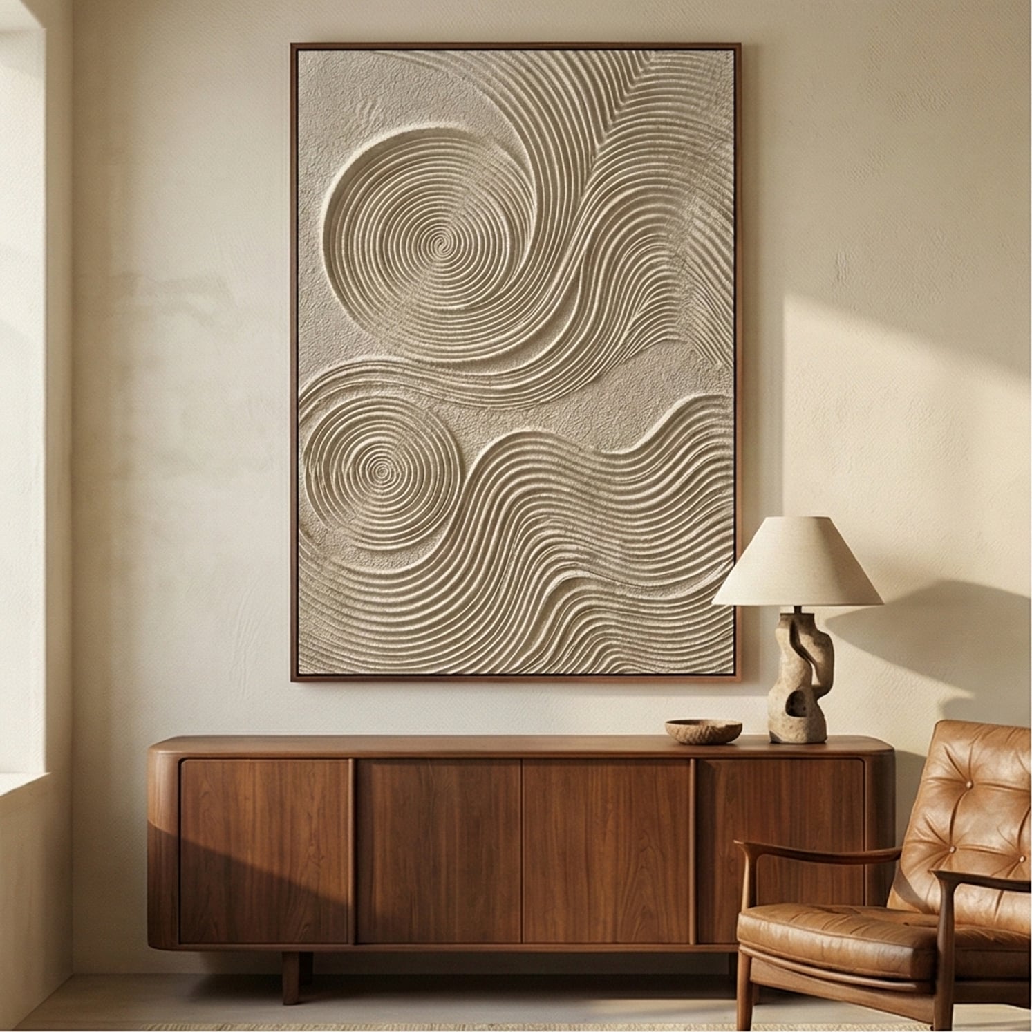 3D textured Art | Whirlpool Relief Texture Wall Decor