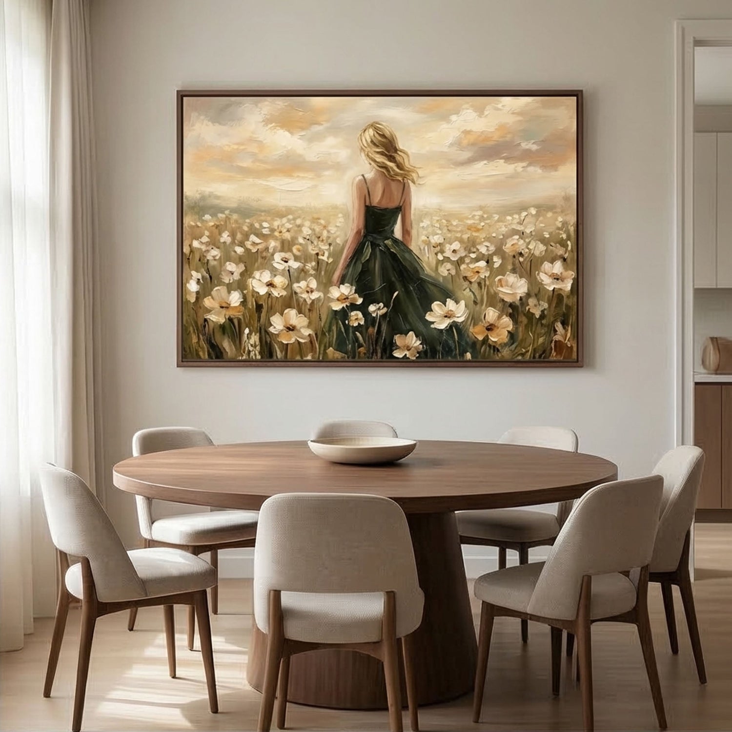 Impressionist Art | Golden Drift Floral Canvas Wall Art