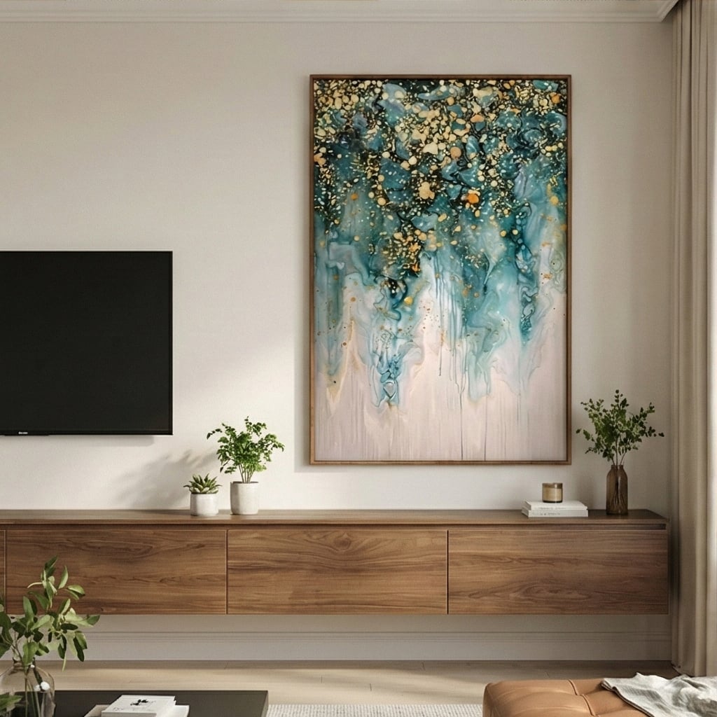 Contemporary Luxe Art | Celestial Drift Modern Luxe Wall Decor