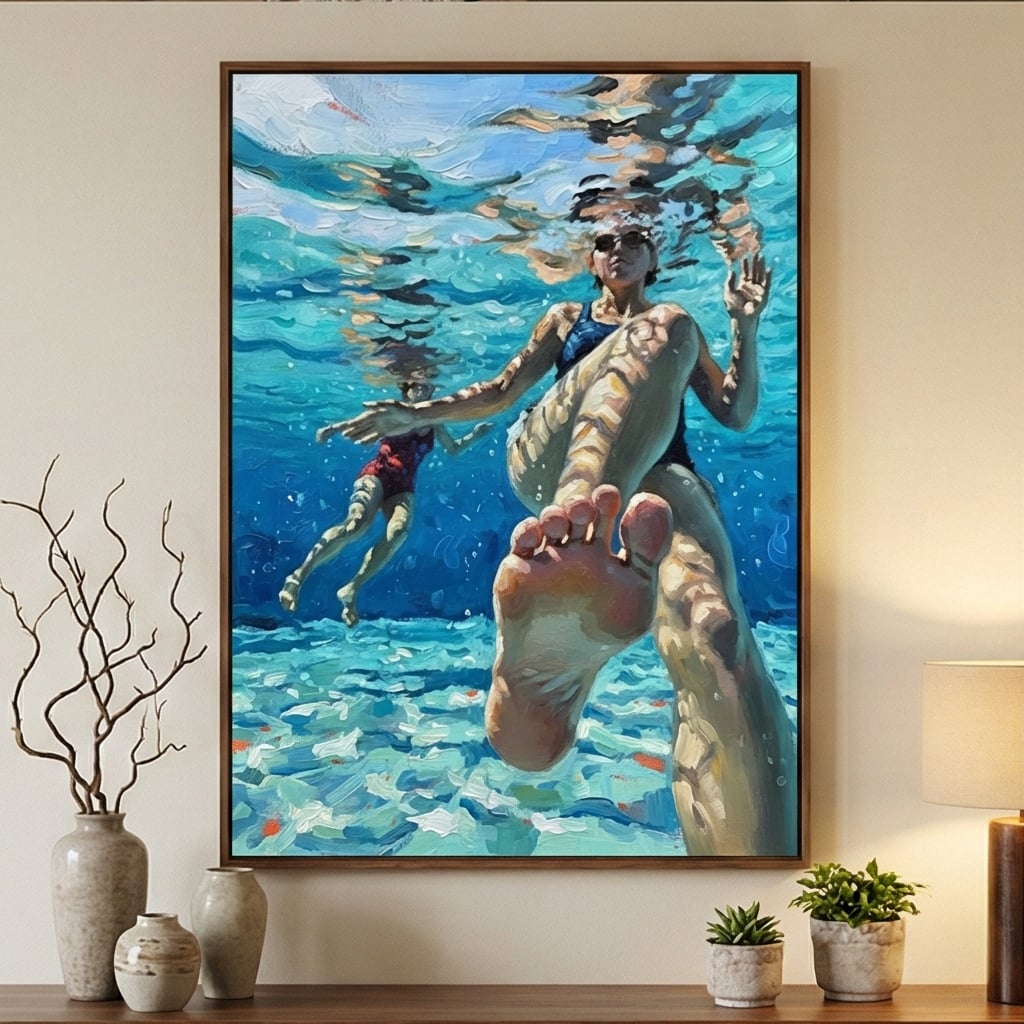 Impressionist Art | Submerged Reverie Canvas Landscape Wall Art