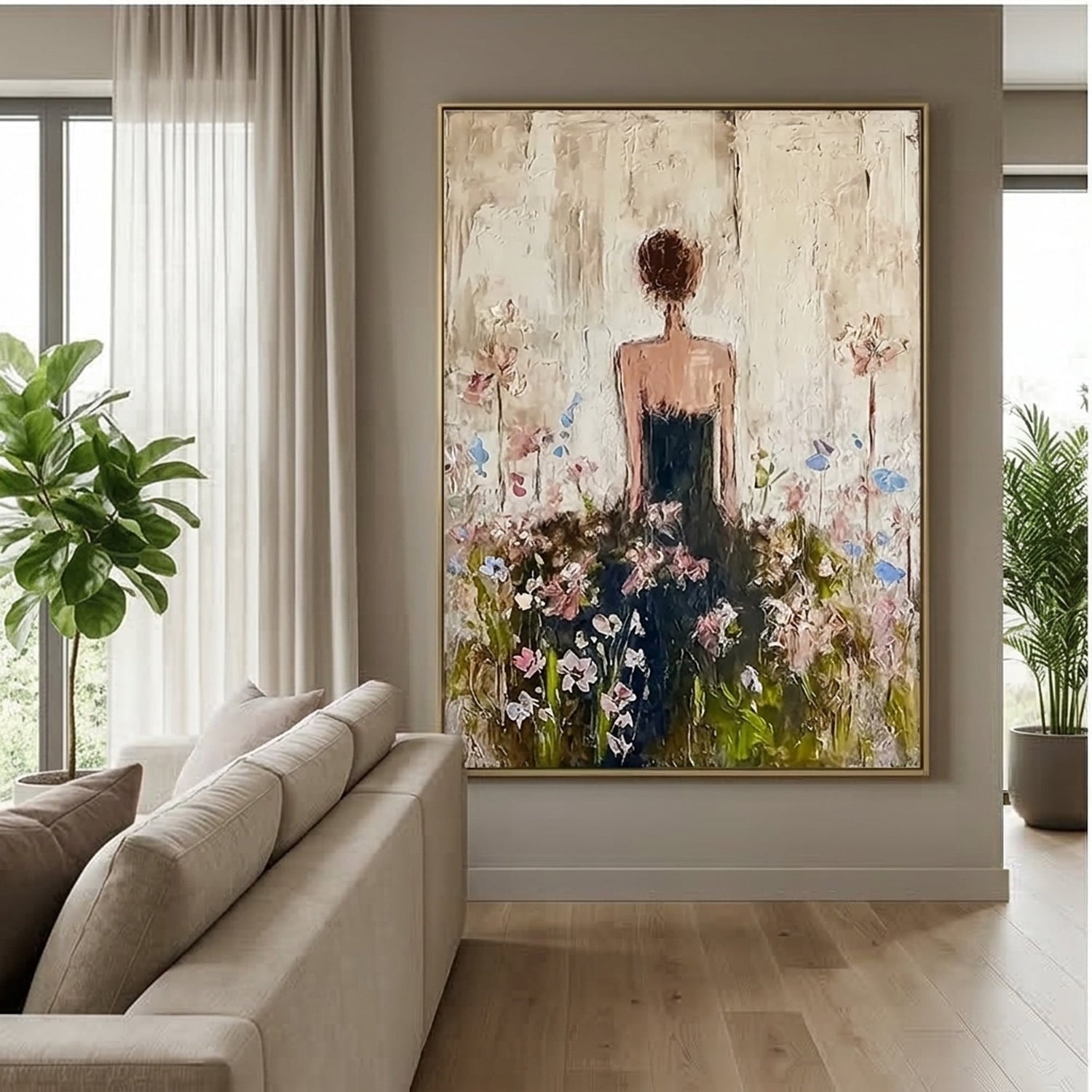 Impressionist Art | Petal Veil Floral Canvas Wall Decor