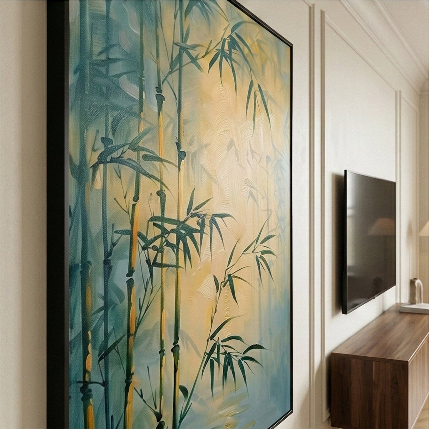 Impressionist Art | Bamboo Dawn Canvas Landscape Wall Art
