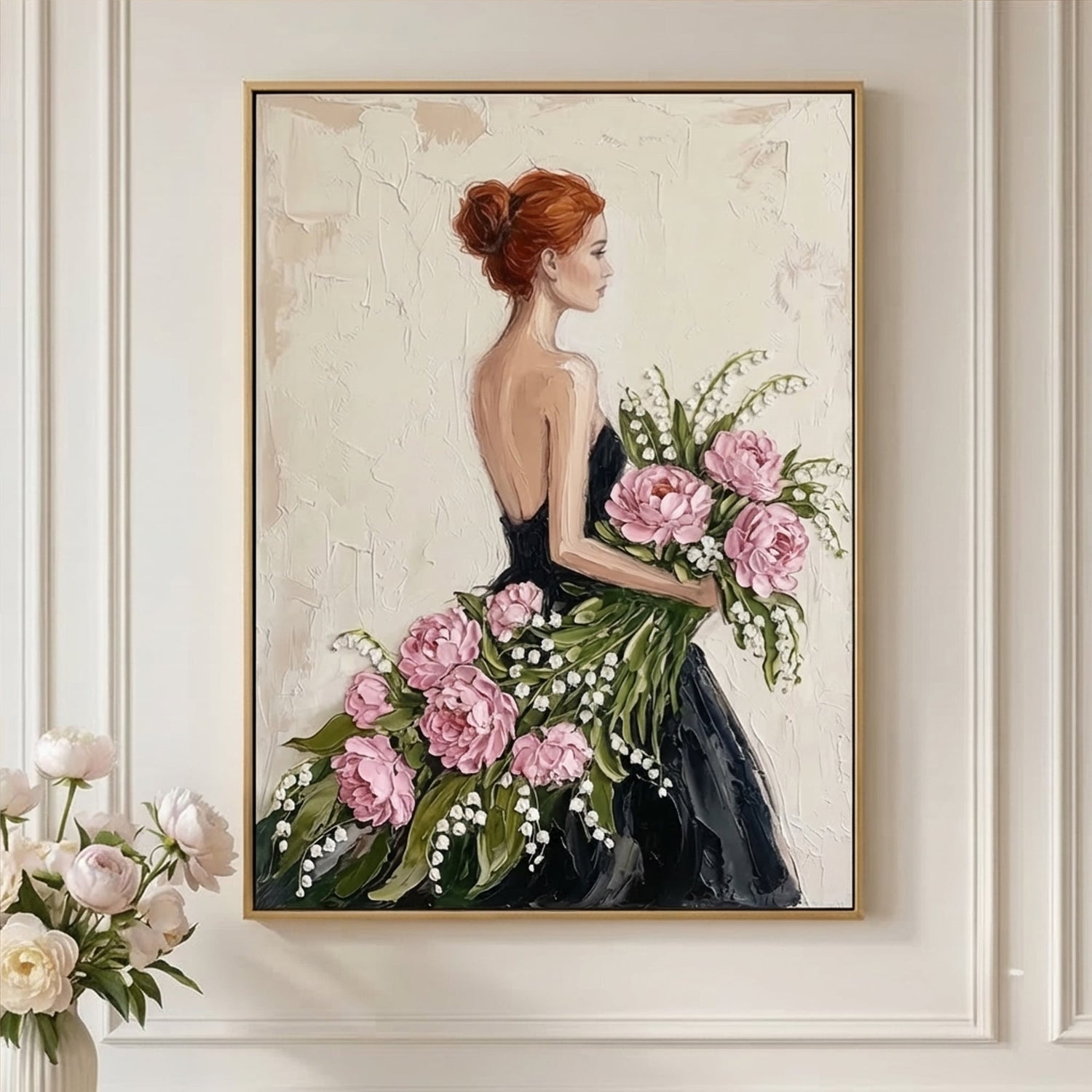 Impressionist Art | Whispering Cranes Floral Canvas Wall Art