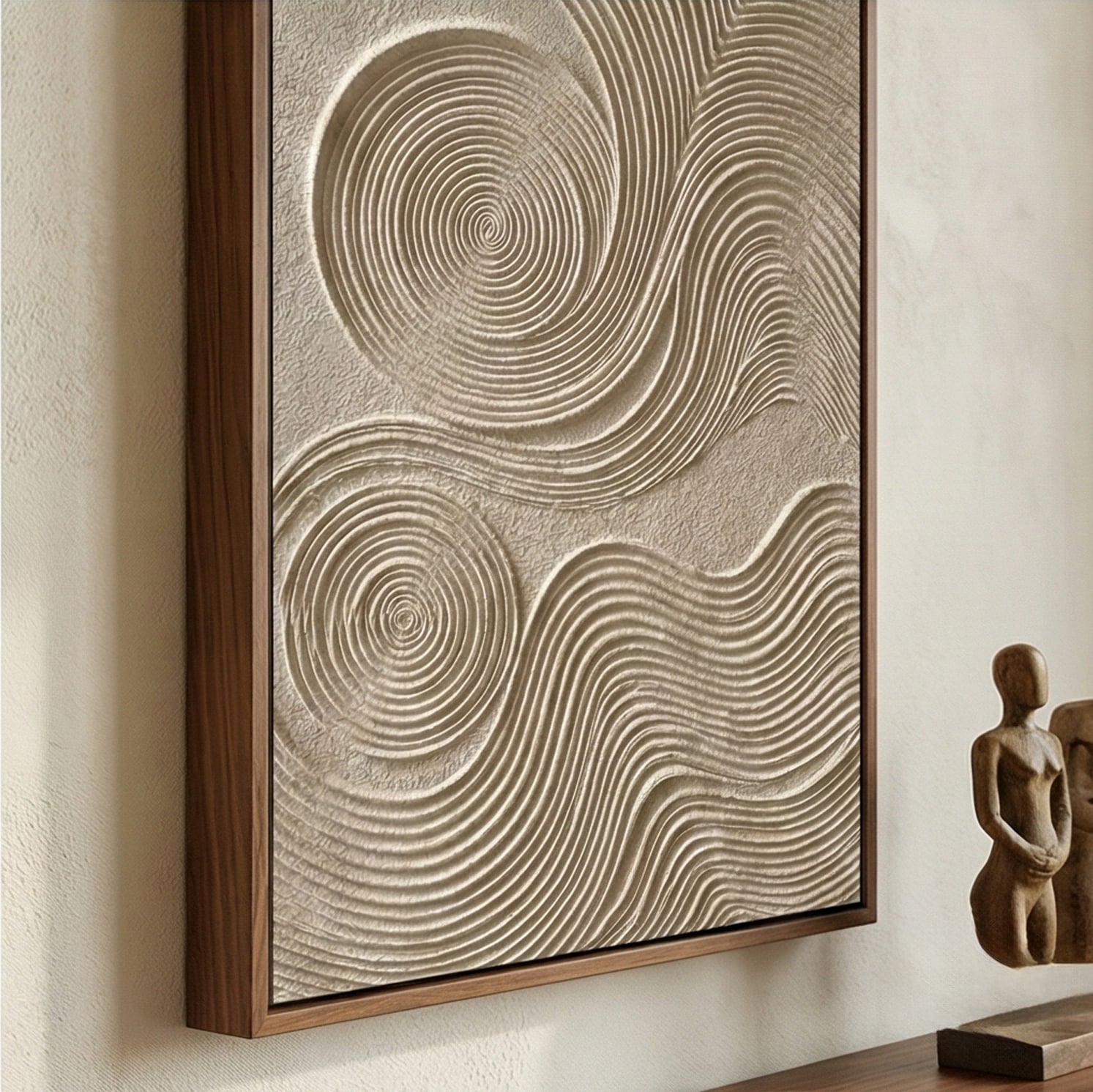 3D textured Art | Whirlpool Relief Texture Wall Decor