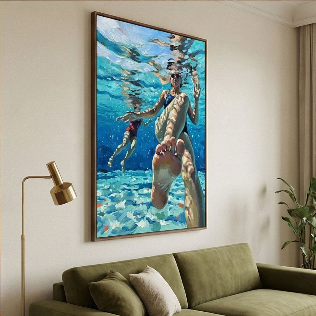 Impressionist Art | Submerged Reverie Canvas Landscape Wall Art
