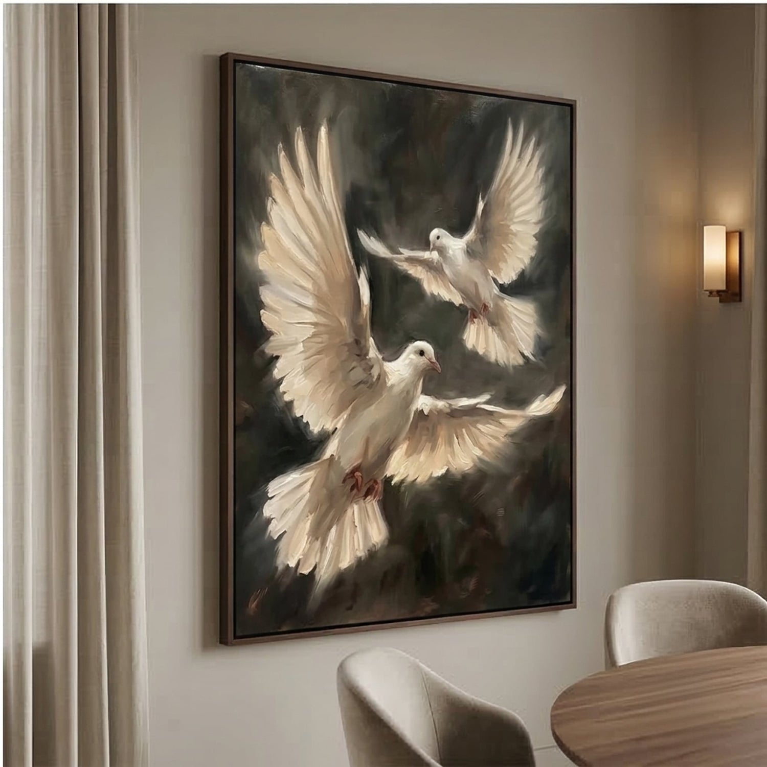 Impressionist Art | Winged Reverence Soft Living Room Wall Decor