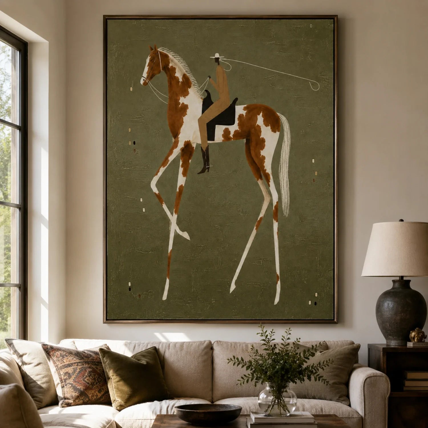 Vintage Americana Art | Ochre Reverie Western Canvas Wall Decor