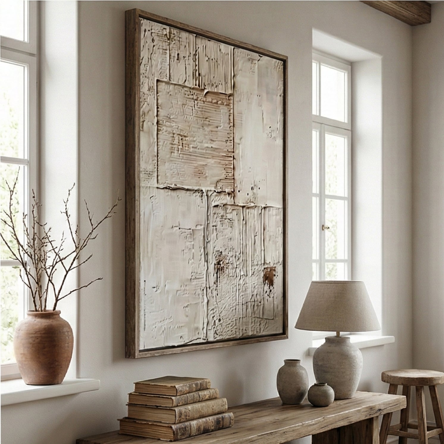 Wabi-Sabi Art | Quiet Texture Neutral Textured Wall Art